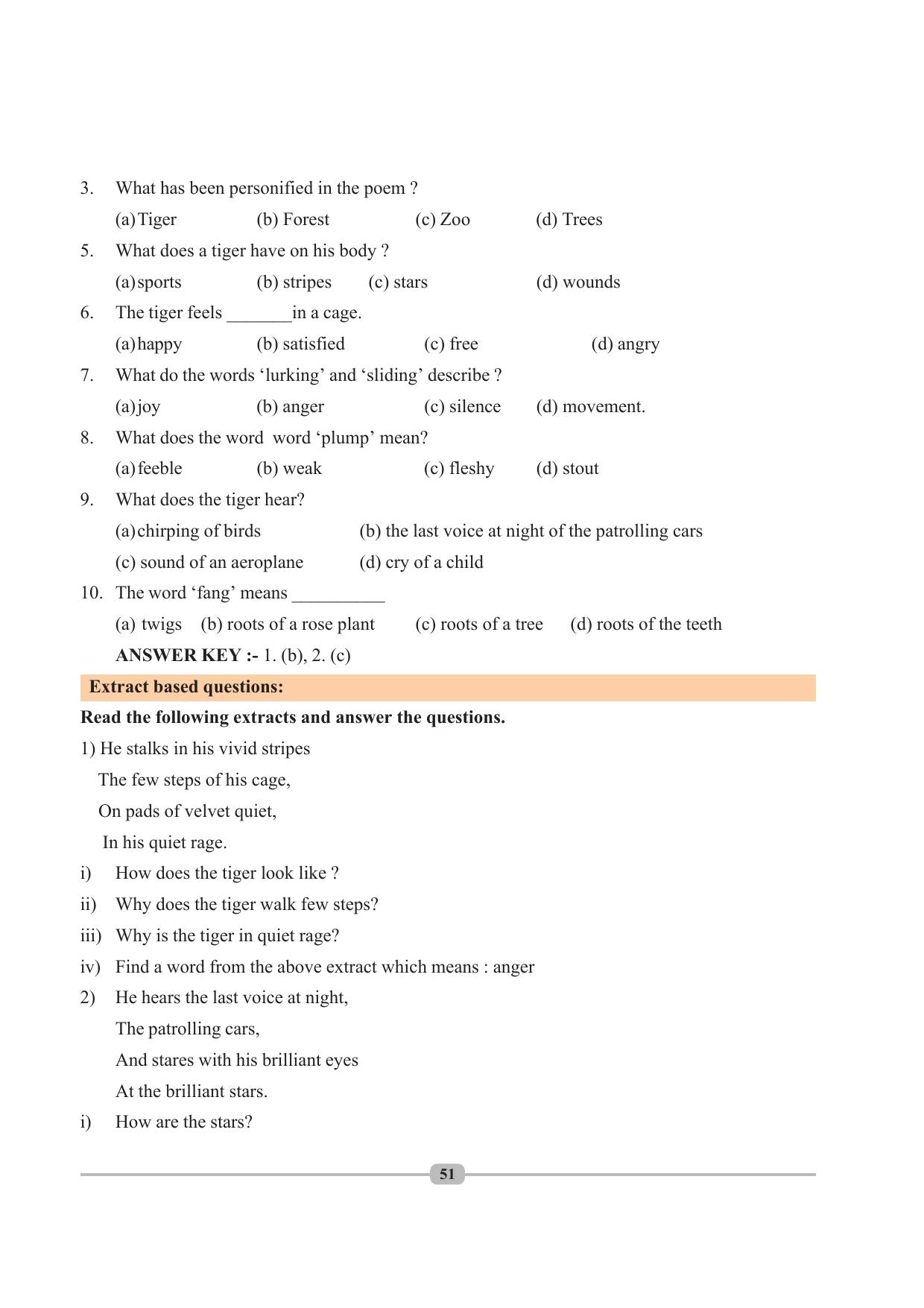 Tripura Board Class 10 English Workbooks - Page 51