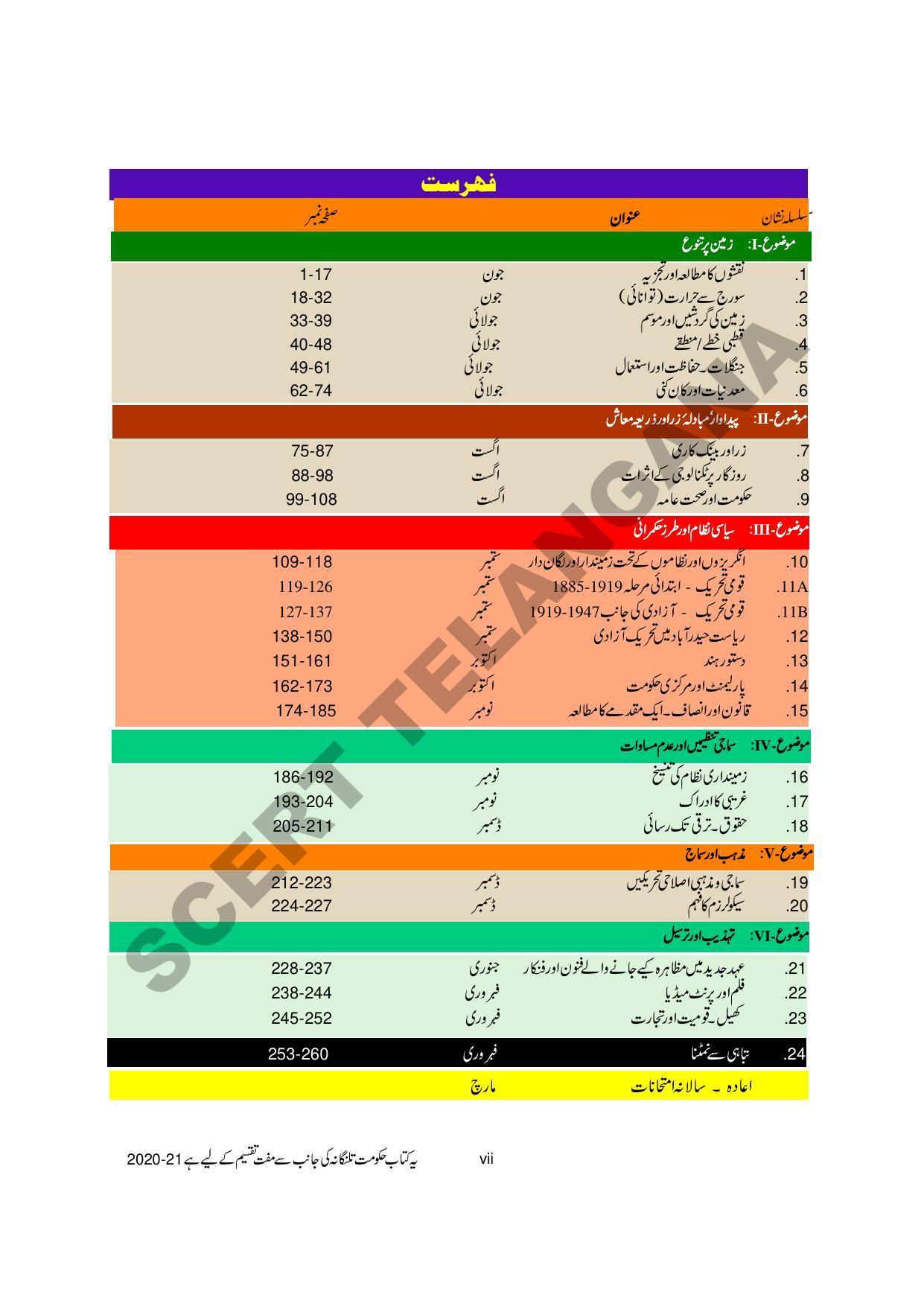 TS SCERT Class 8 Social Science Path 1 and 2 (Urdu Medium) Text Book - Page 9