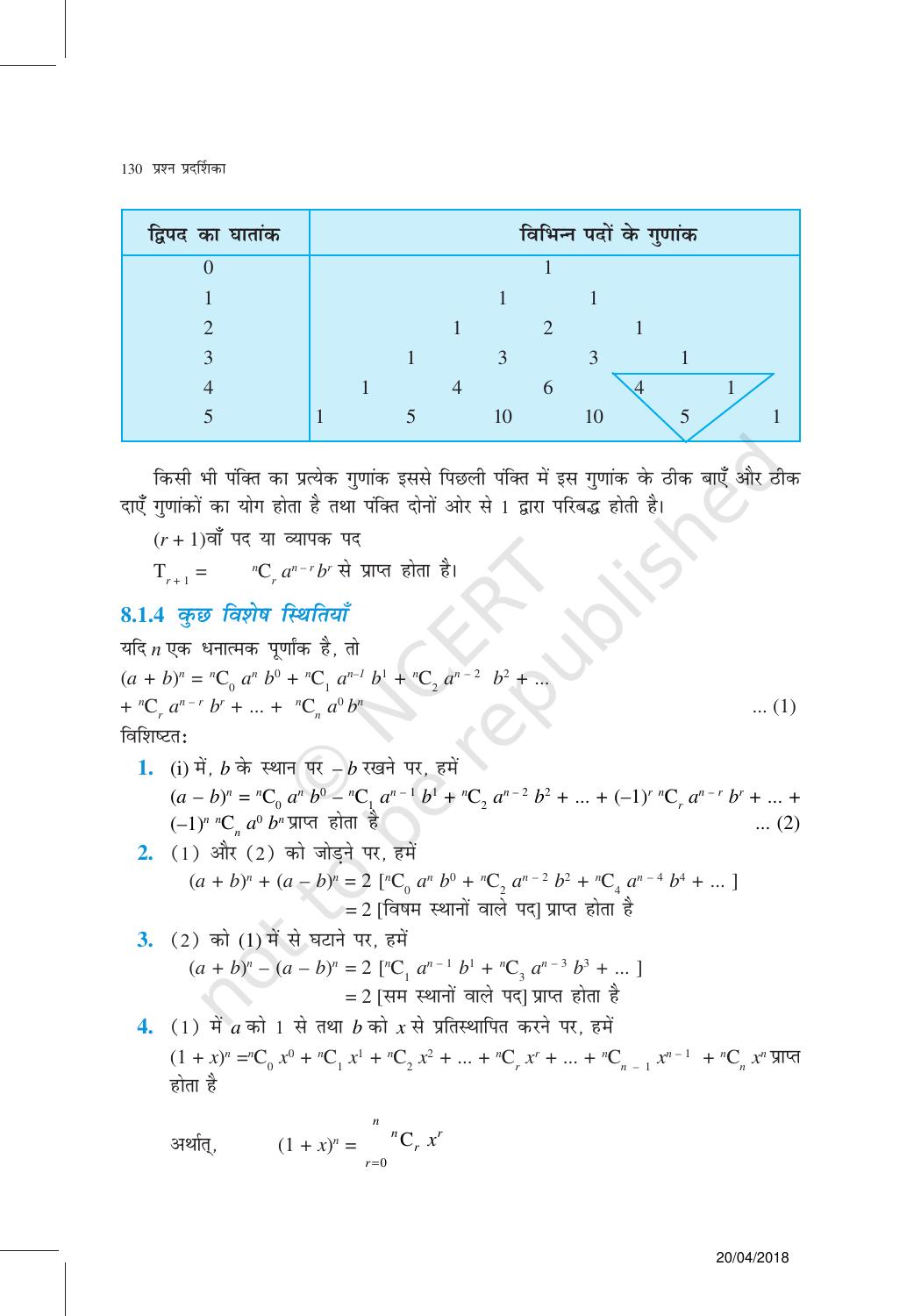 NCERT Exemplar Class 11: गणित यूनिट 8(दिवपद परमए ) - Page 2