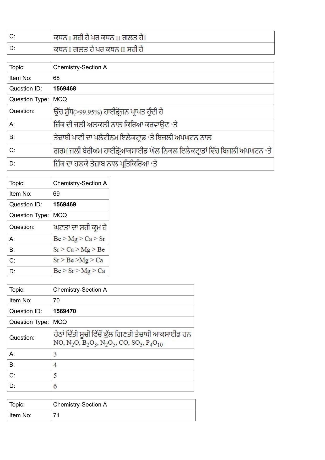JEE Mains 2022: BTech Punjabi (Shift 2) 25-07-2022 Question Paper - Page 23
