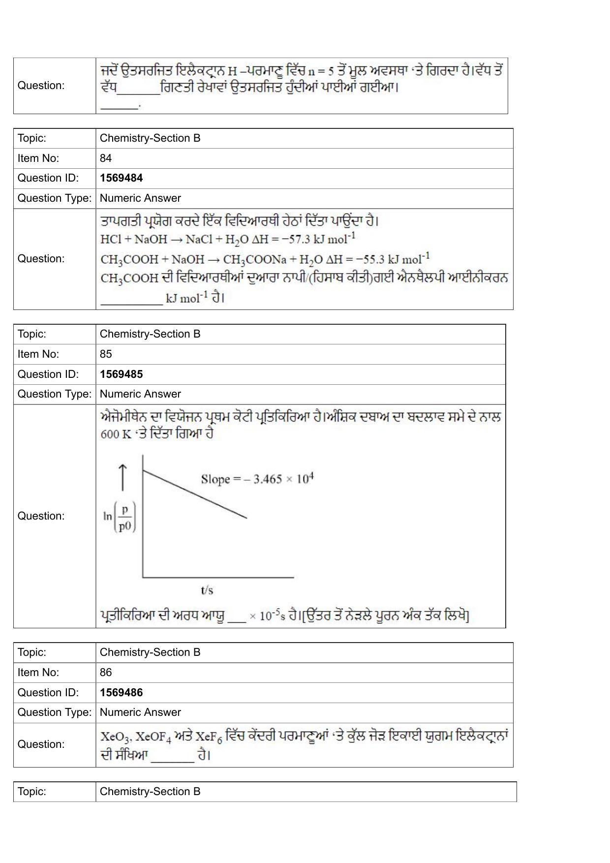 JEE Mains 2022: BTech Punjabi (Shift 2) 25-07-2022 Question Paper - Page 29
