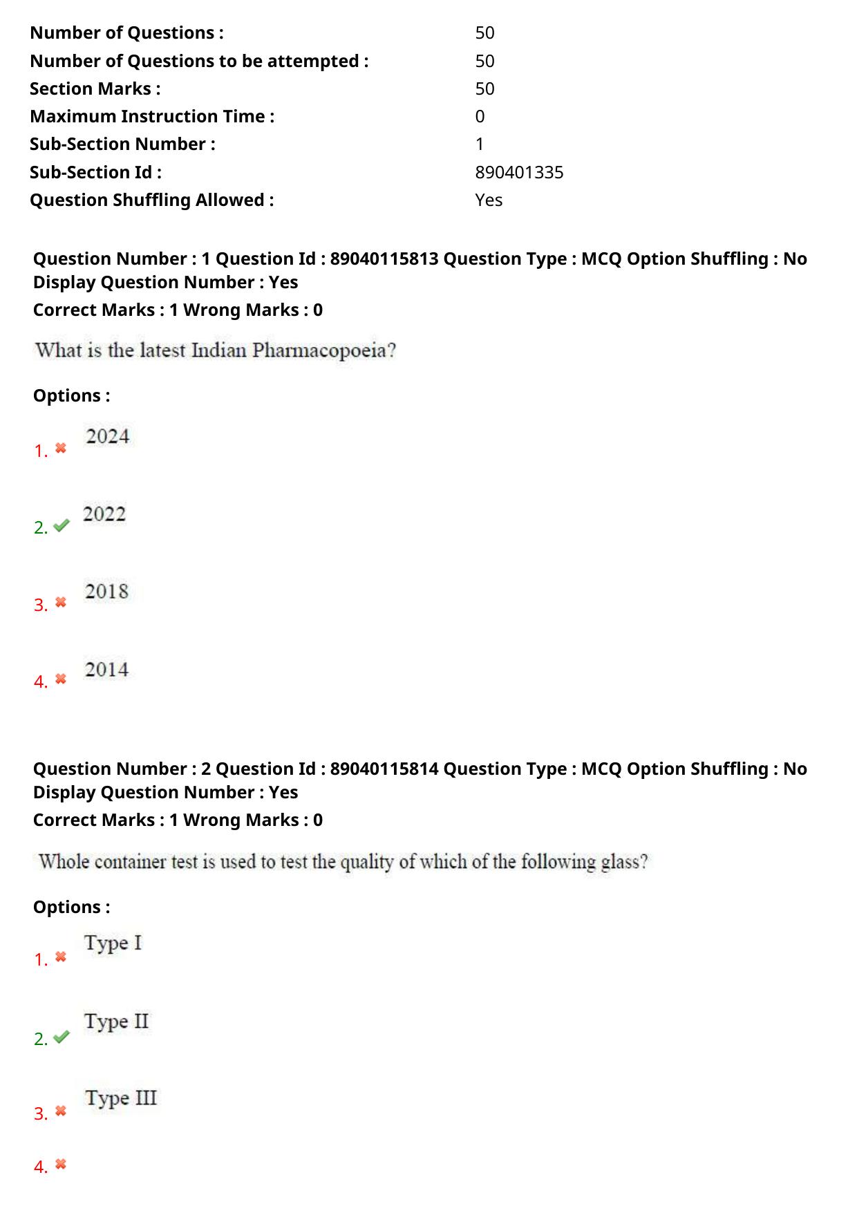 AP ECET 2025 Pharmacy 06th May 2025 (Shift 2) Question Paper wth Key - Page 2