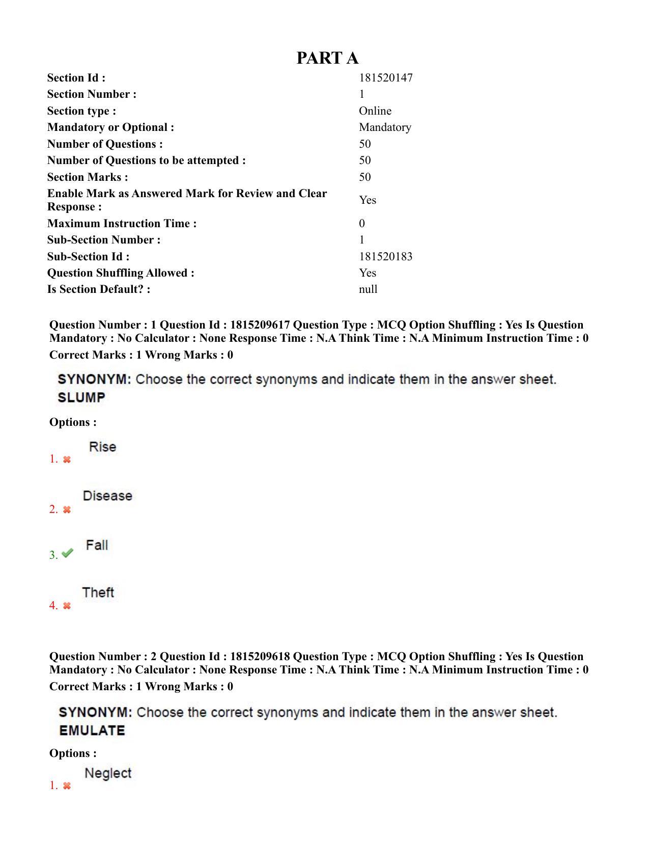 TS CPGET 2023 Master of Human Resource Management MHRM (Shift 2) Question Paper with Answer Key - Page 2