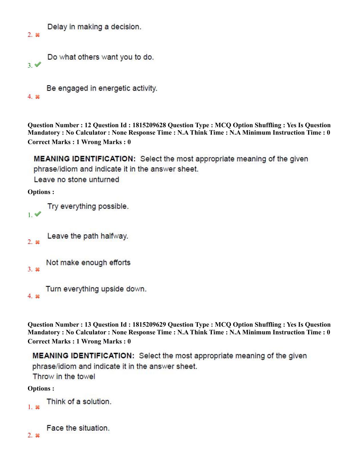TS CPGET 2023 Master of Human Resource Management MHRM (Shift 2) Question Paper with Answer Key - Page 7