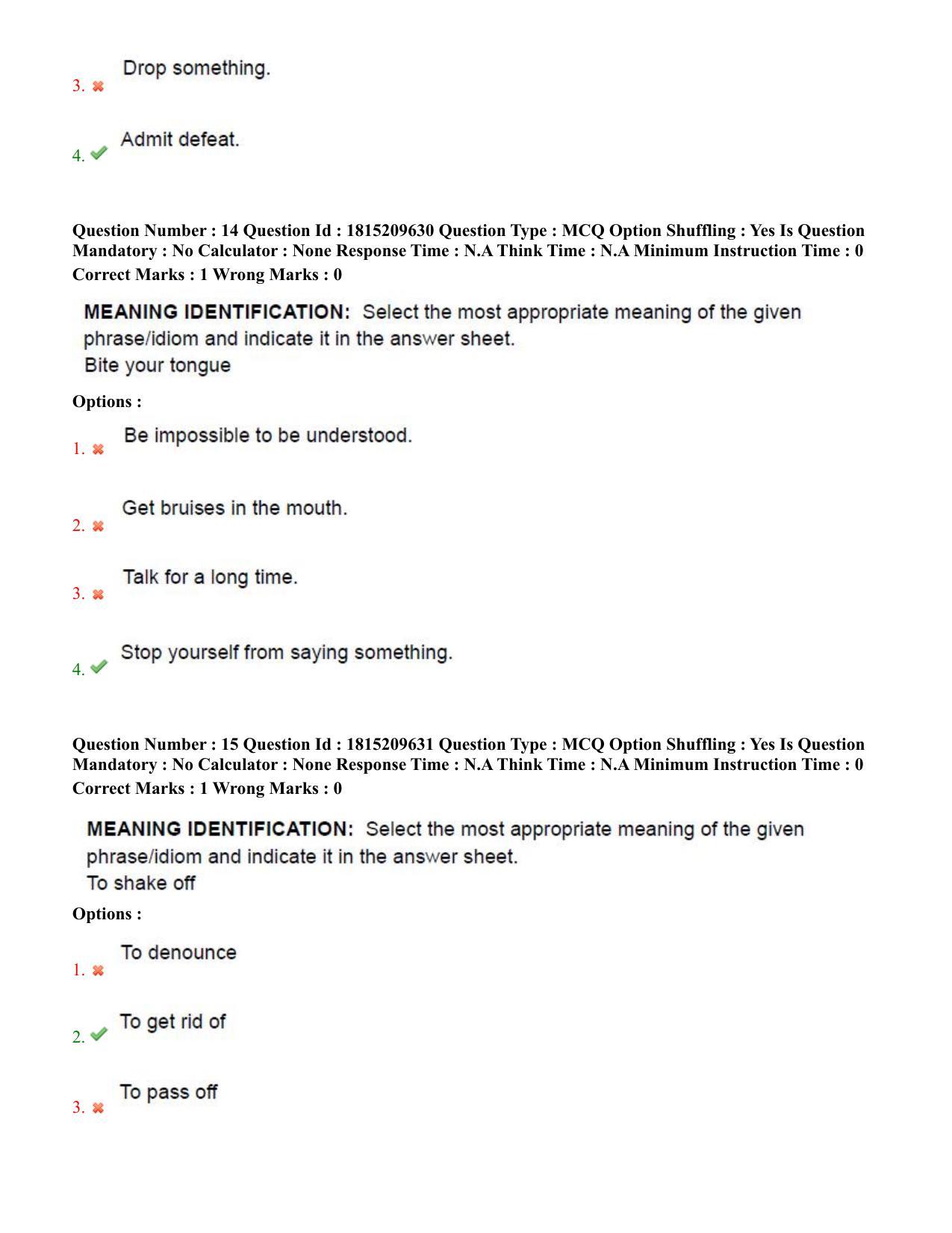 TS CPGET 2023 Master of Human Resource Management MHRM (Shift 2) Question Paper with Answer Key - Page 8