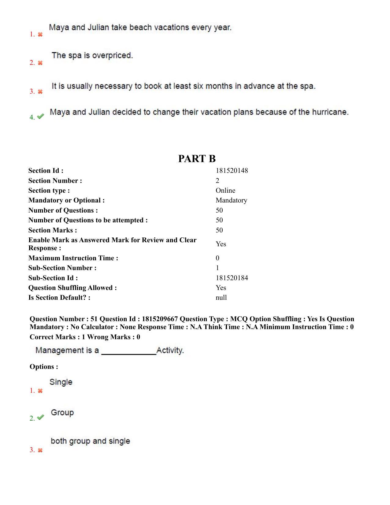 TS CPGET 2023 Master of Human Resource Management MHRM (Shift 2) Question Paper with Answer Key - Page 25