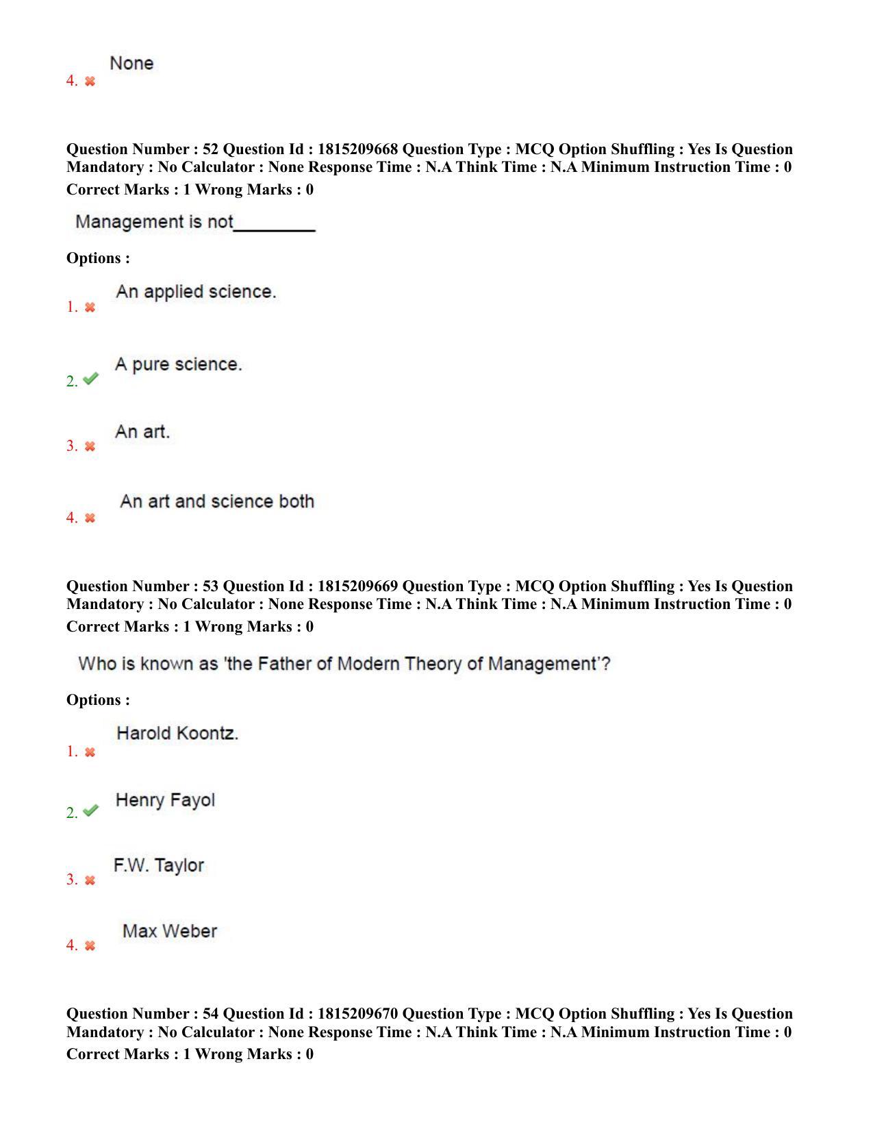 TS CPGET 2023 Master of Human Resource Management MHRM (Shift 2) Question Paper with Answer Key - Page 26