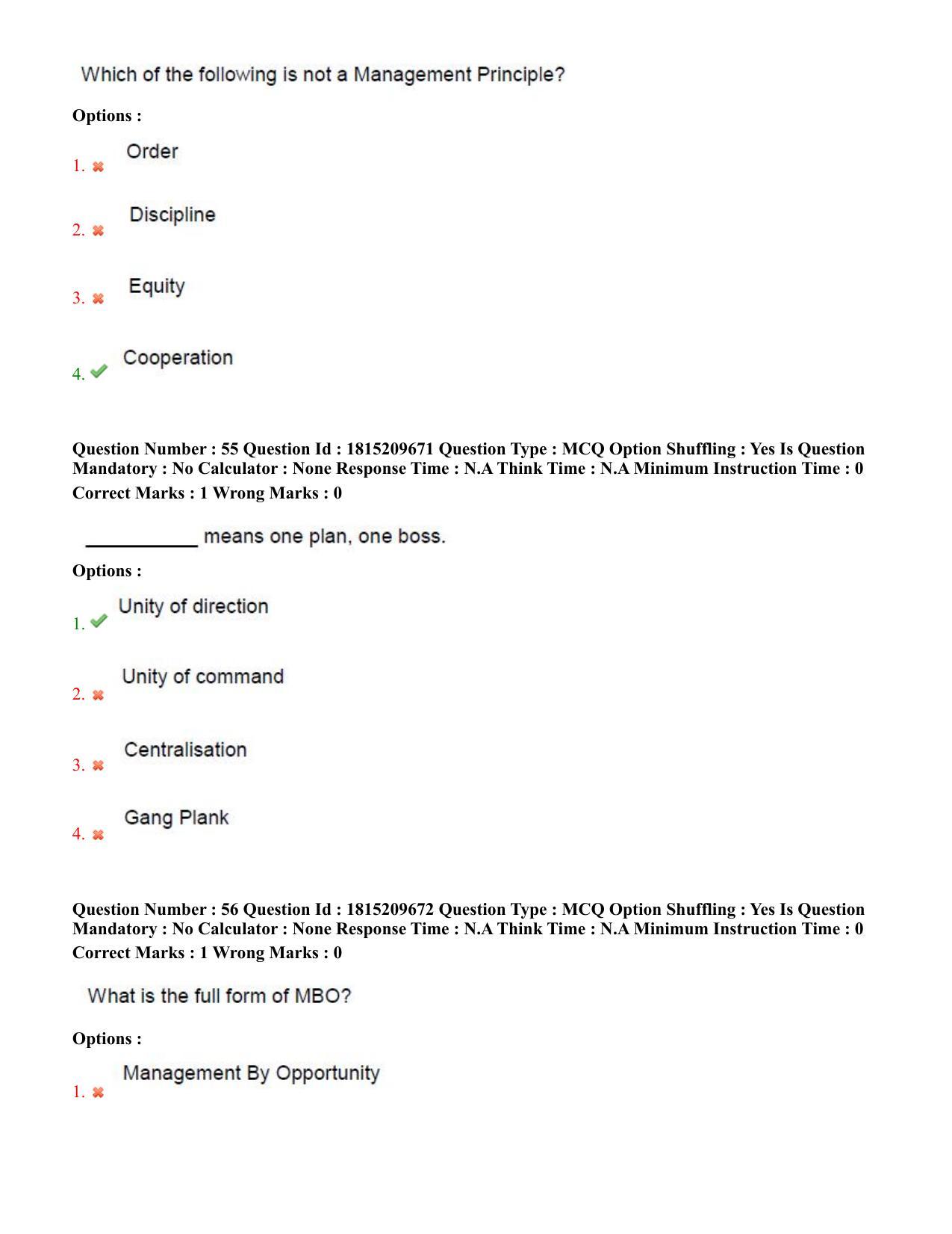 TS CPGET 2023 Master of Human Resource Management MHRM (Shift 2) Question Paper with Answer Key - Page 27