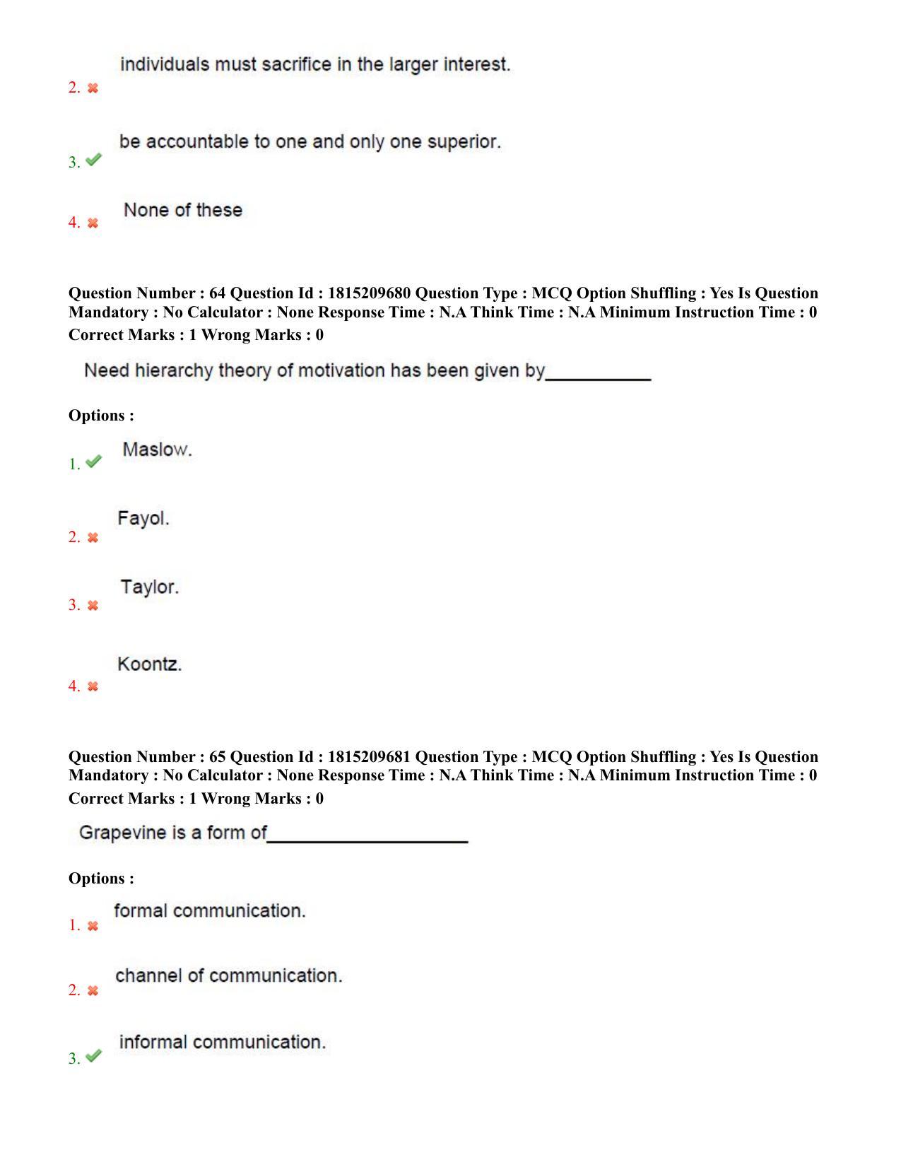 TS CPGET 2023 Master of Human Resource Management MHRM (Shift 2) Question Paper with Answer Key - Page 31