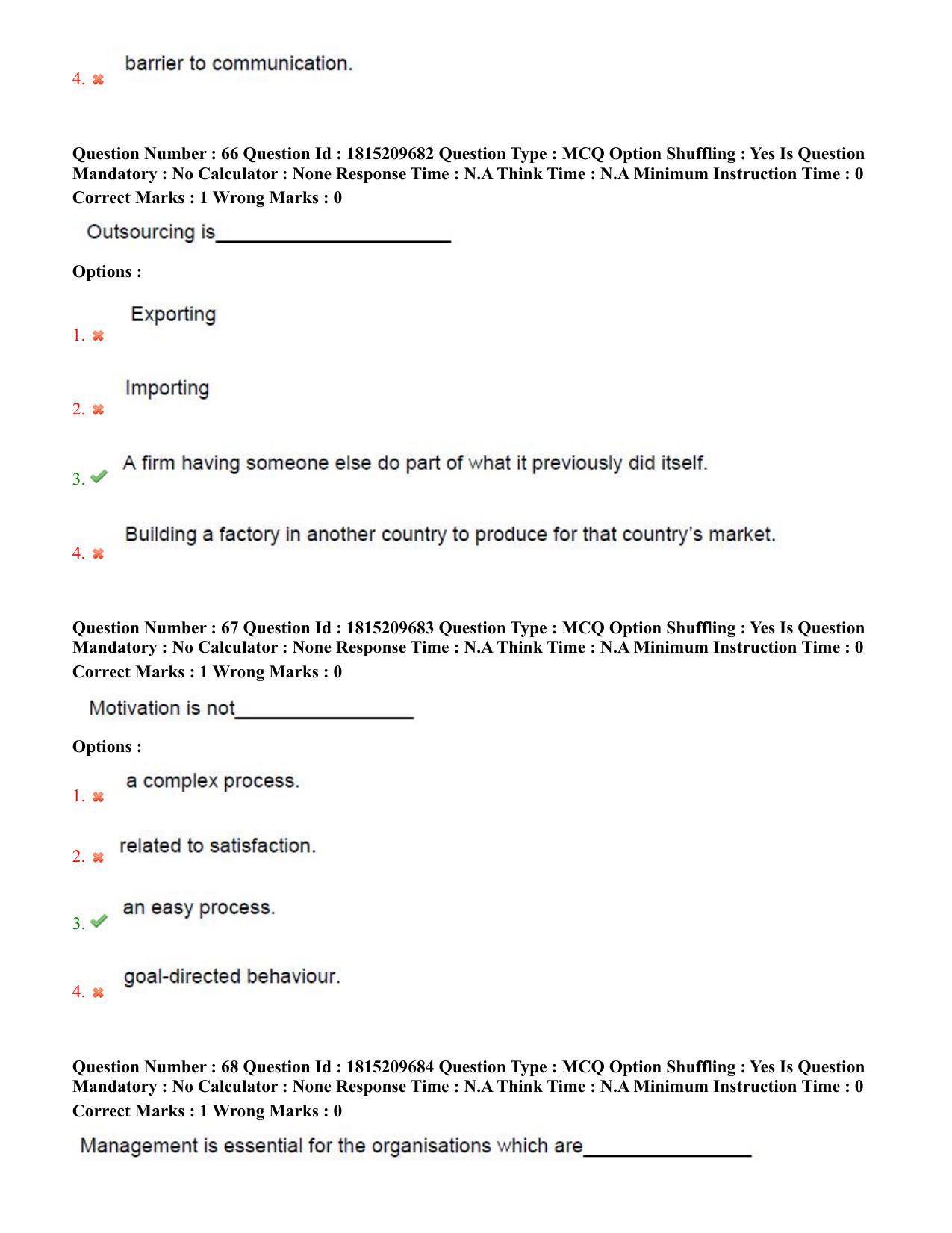 TS CPGET 2023 Master of Human Resource Management MHRM (Shift 2) Question Paper with Answer Key - Page 32