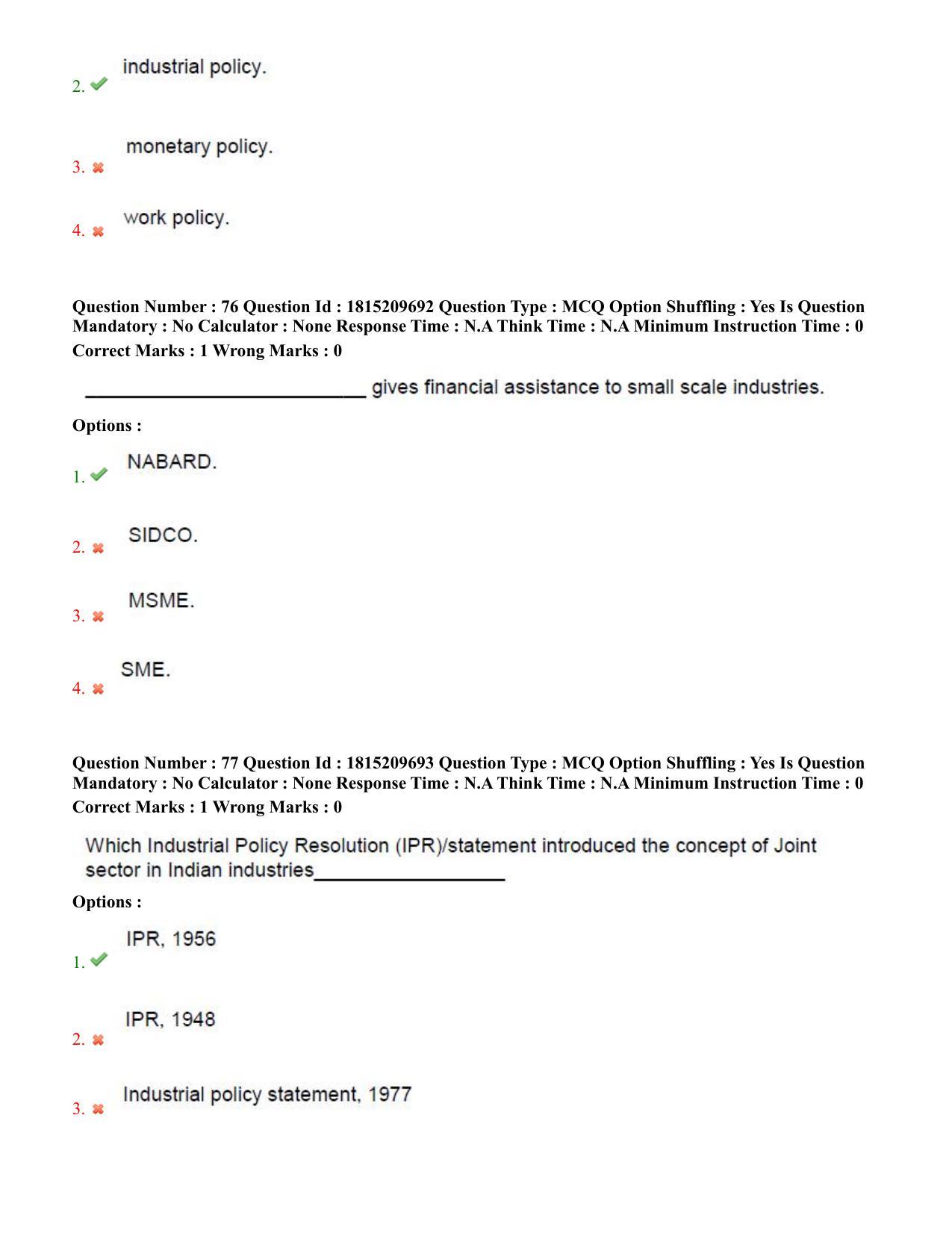 TS CPGET 2023 Master of Human Resource Management MHRM (Shift 2) Question Paper with Answer Key - Page 36