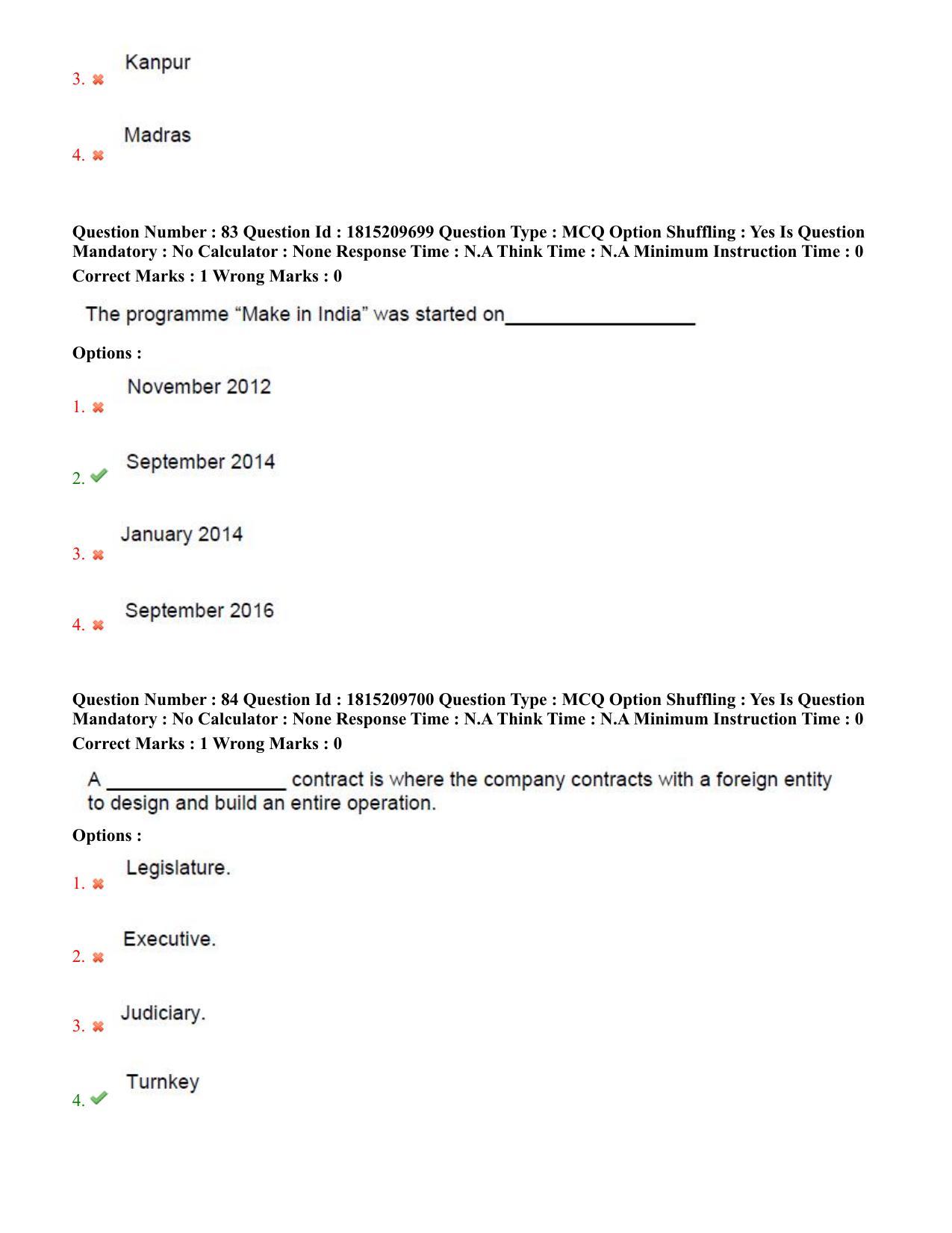 TS CPGET 2023 Master of Human Resource Management MHRM (Shift 2) Question Paper with Answer Key - Page 39