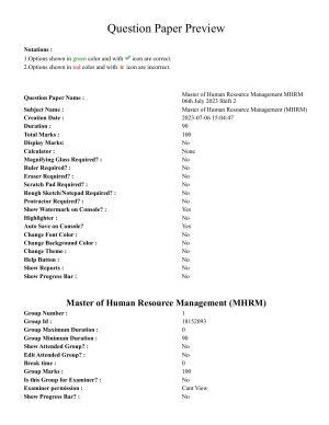 TS CPGET 2023 Master of Human Resource Management MHRM (Shift 2) Question Paper with Answer Key