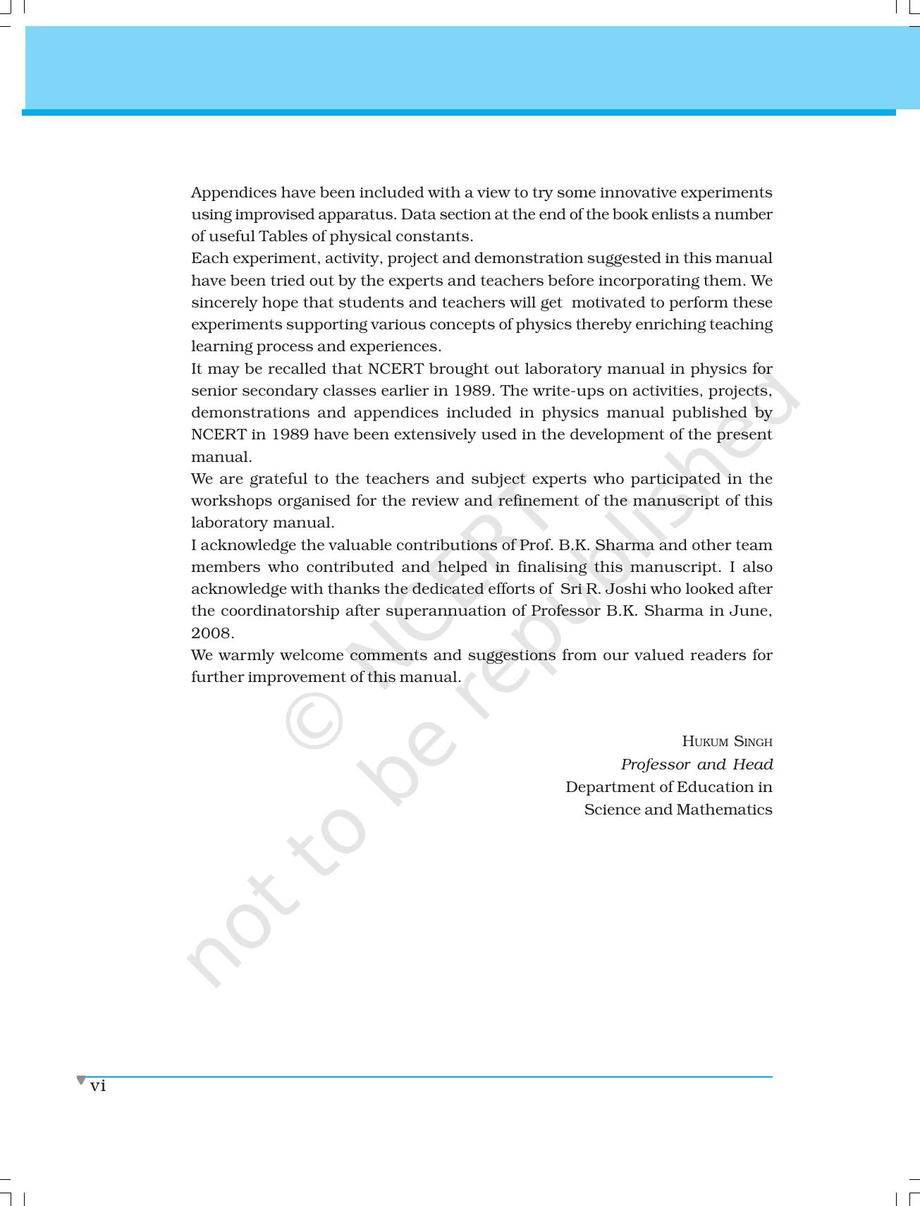 NCERT Laboratory Manuals for Class XI Physics - Major Skills in Physics Practical work - Page 6