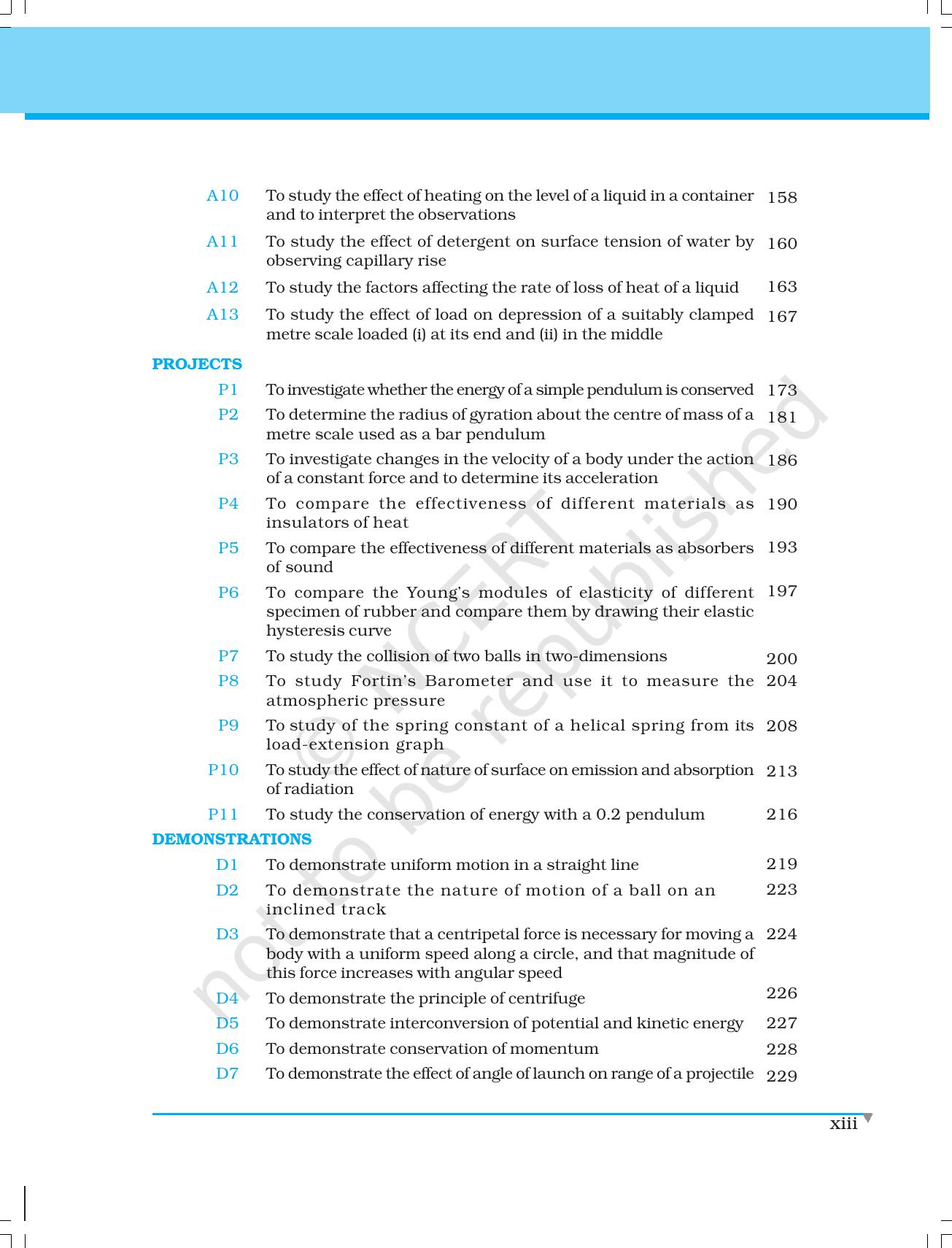 NCERT Laboratory Manuals for Class XI Physics - Major Skills in Physics Practical work - Page 13
