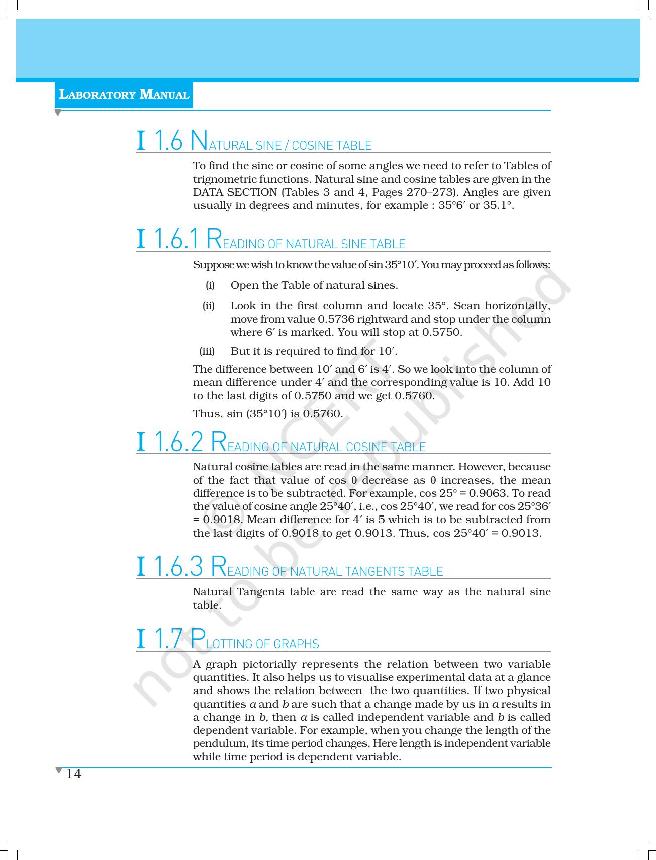 NCERT Laboratory Manuals for Class XI Physics - Major Skills in Physics Practical work - Page 28