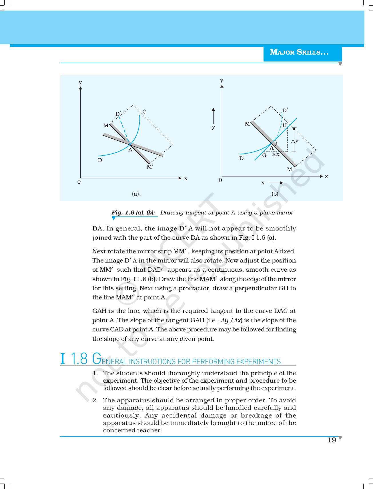 NCERT Laboratory Manuals for Class XI Physics - Major Skills in Physics Practical work - Page 33