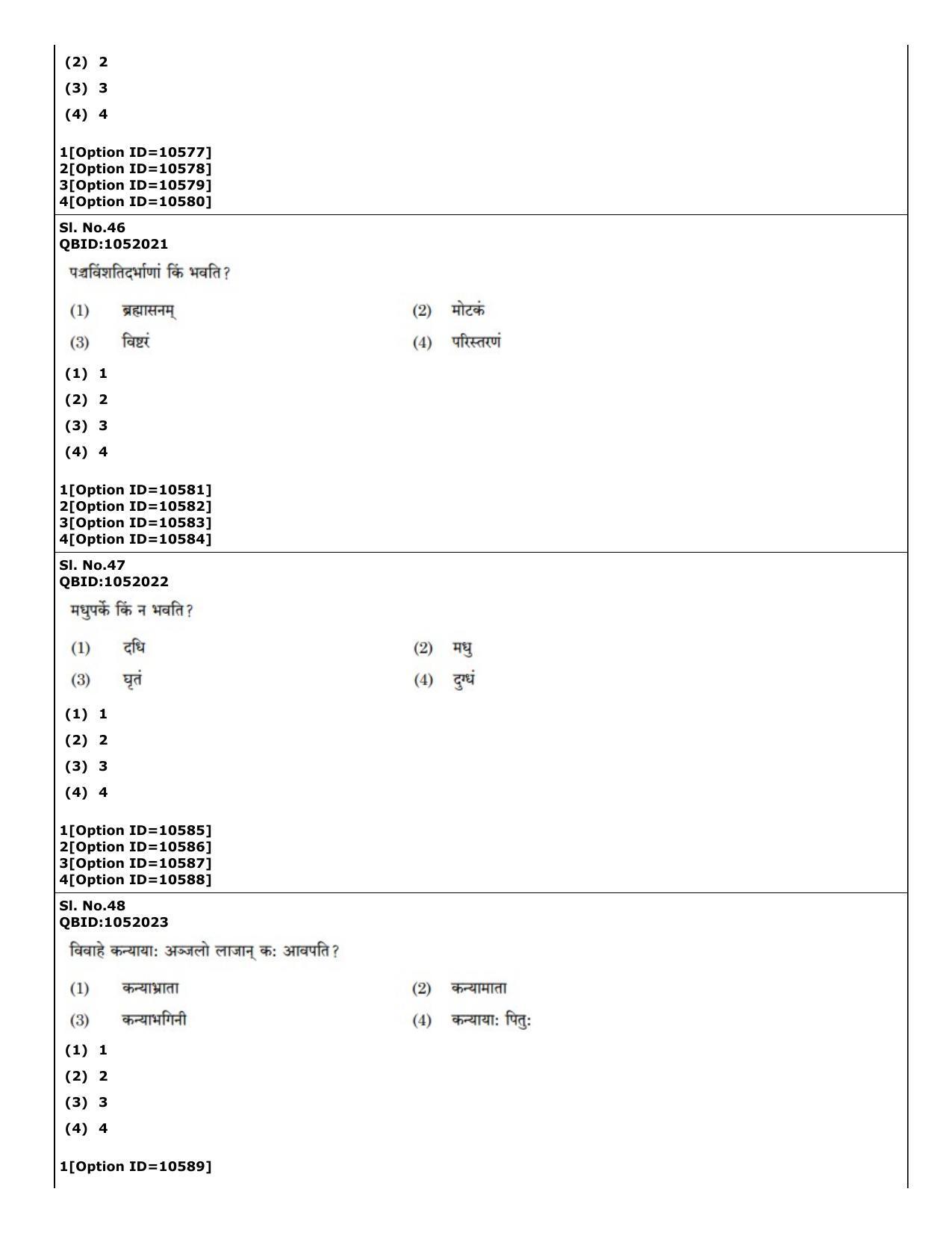 CUET (PG) 2022: PGQP-49 Dharma Sastra, Vastu, Paurohitya, Dharmashashtra (04-09-2022) Question Paper - Page 25