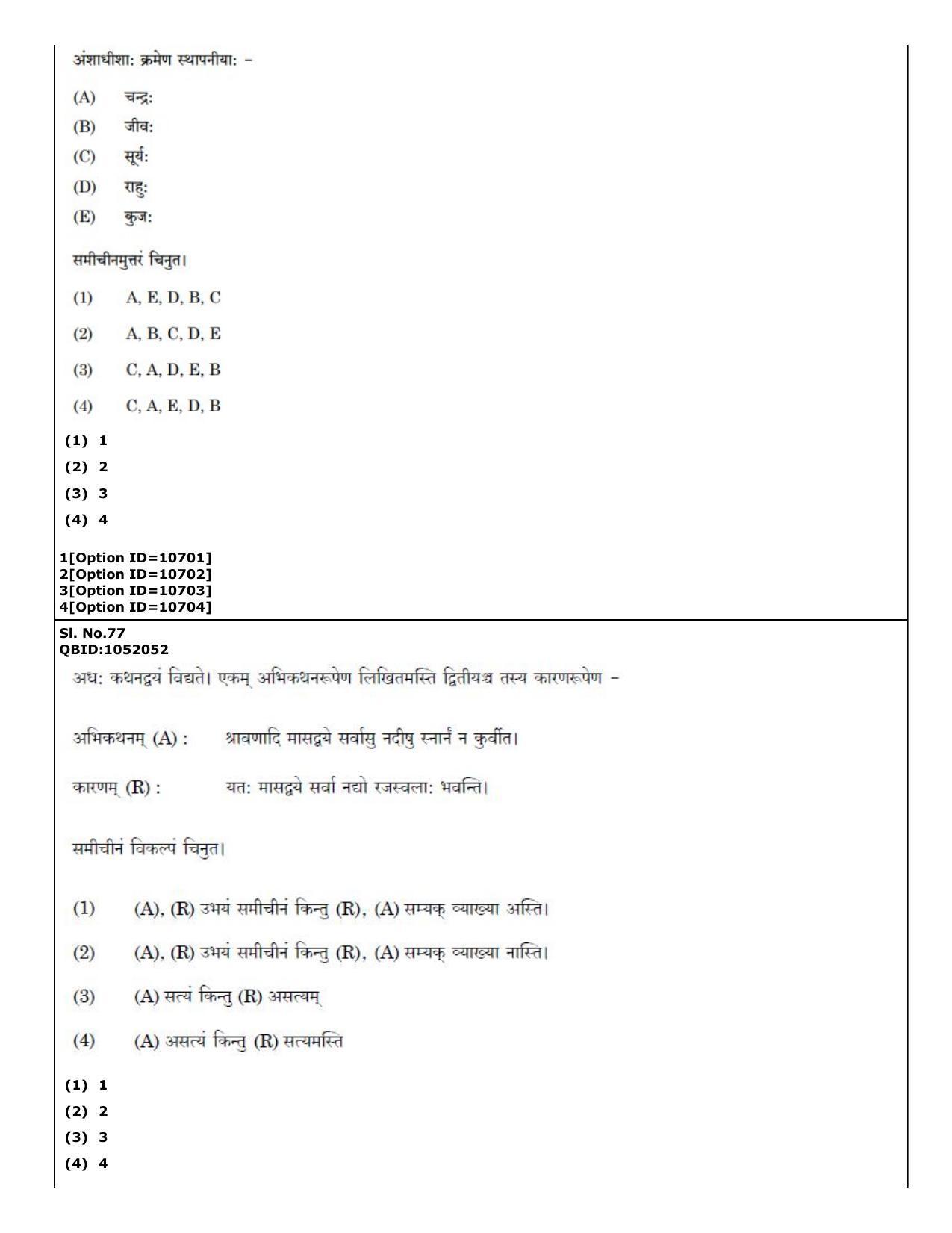 CUET (PG) 2022: PGQP-49 Dharma Sastra, Vastu, Paurohitya, Dharmashashtra (04-09-2022) Question Paper - Page 38
