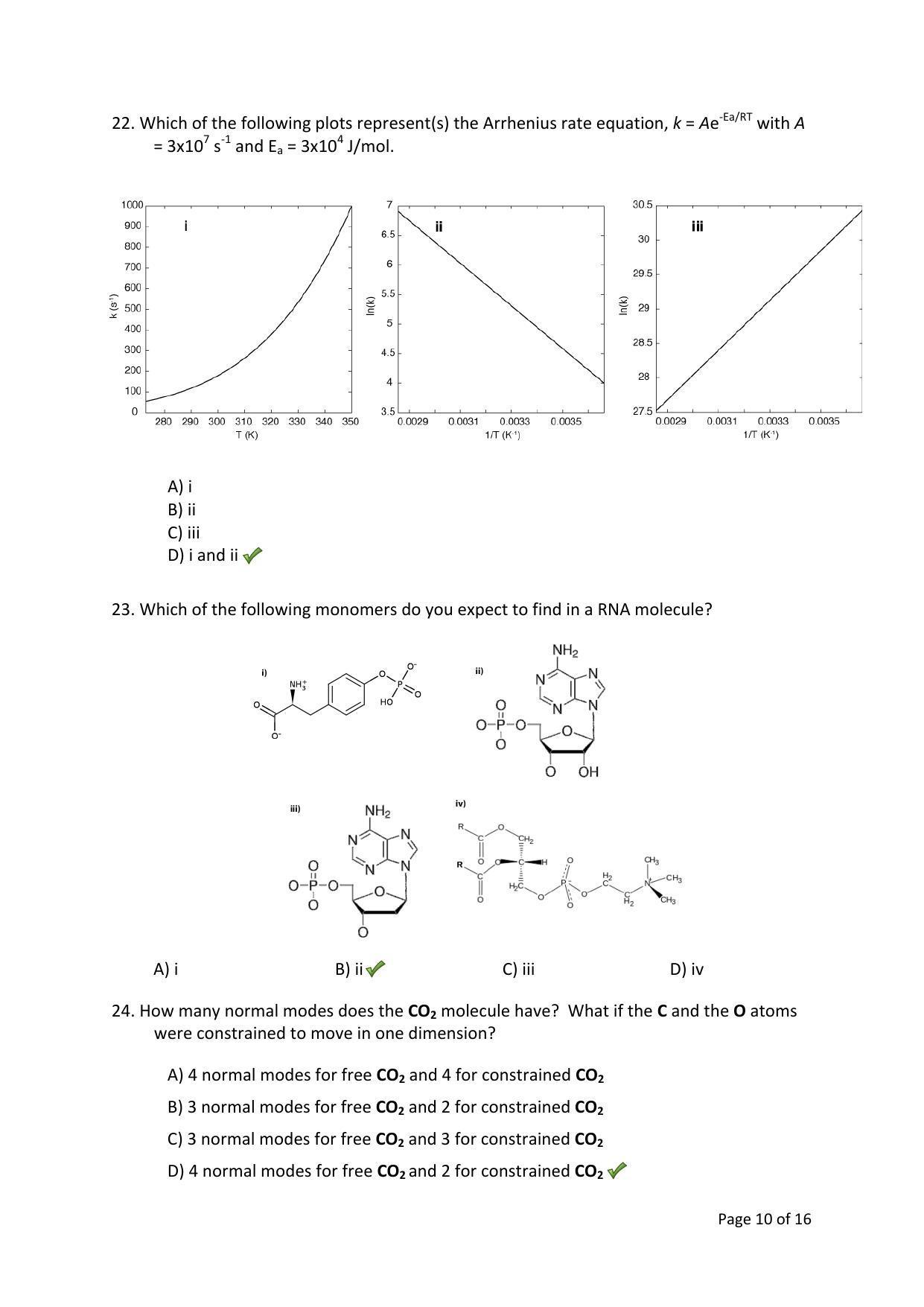 TIFR GS 2015 Chemistry X Question Paper - Page 10