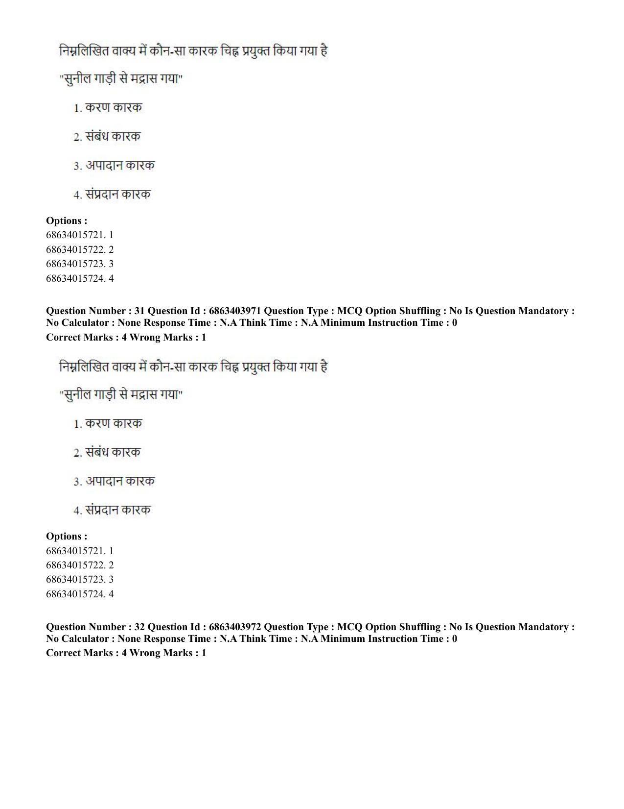 CUET PG 2023: COQP05 – B.Ed. Languages (Eng.) - Shift 1 (05-06-2023) Question Paper - Page 33