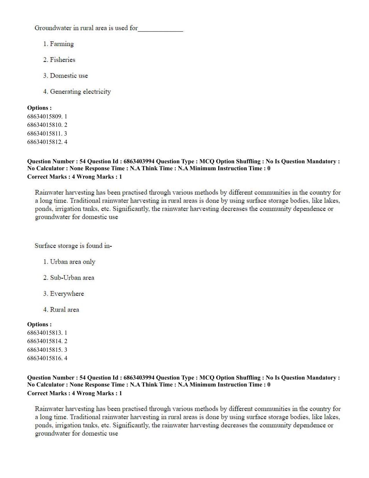 CUET PG 2023: COQP05 – B.Ed. Languages (Eng.) - Shift 1 (05-06-2023) Question Paper - Page 56