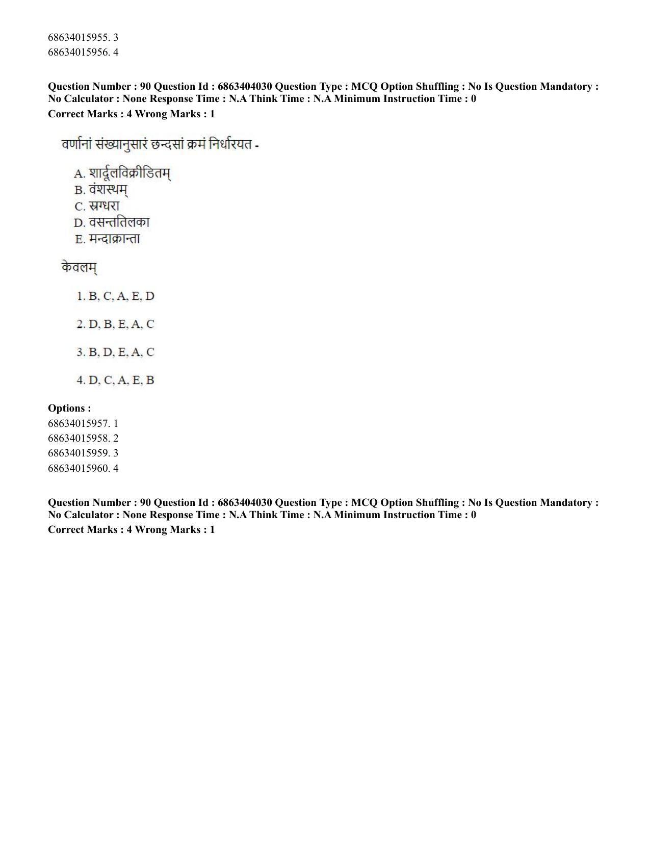 CUET PG 2023: COQP05 – B.Ed. Languages (Eng.) - Shift 1 (05-06-2023) Question Paper - Page 91