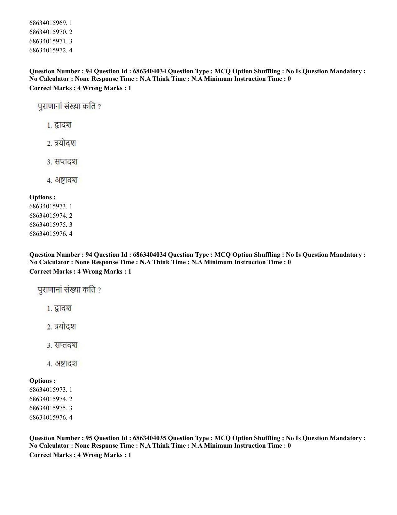 CUET PG 2023: COQP05 – B.Ed. Languages (Eng.) - Shift 1 (05-06-2023) Question Paper - Page 95