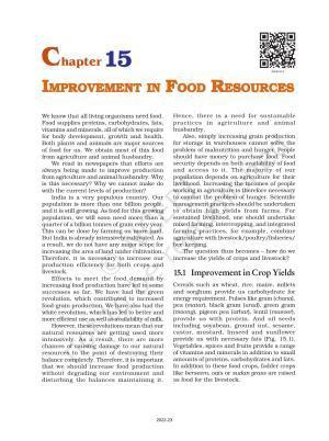 NCERT Book for Class 9 Science Chapter 15 Improvement in Food Resources