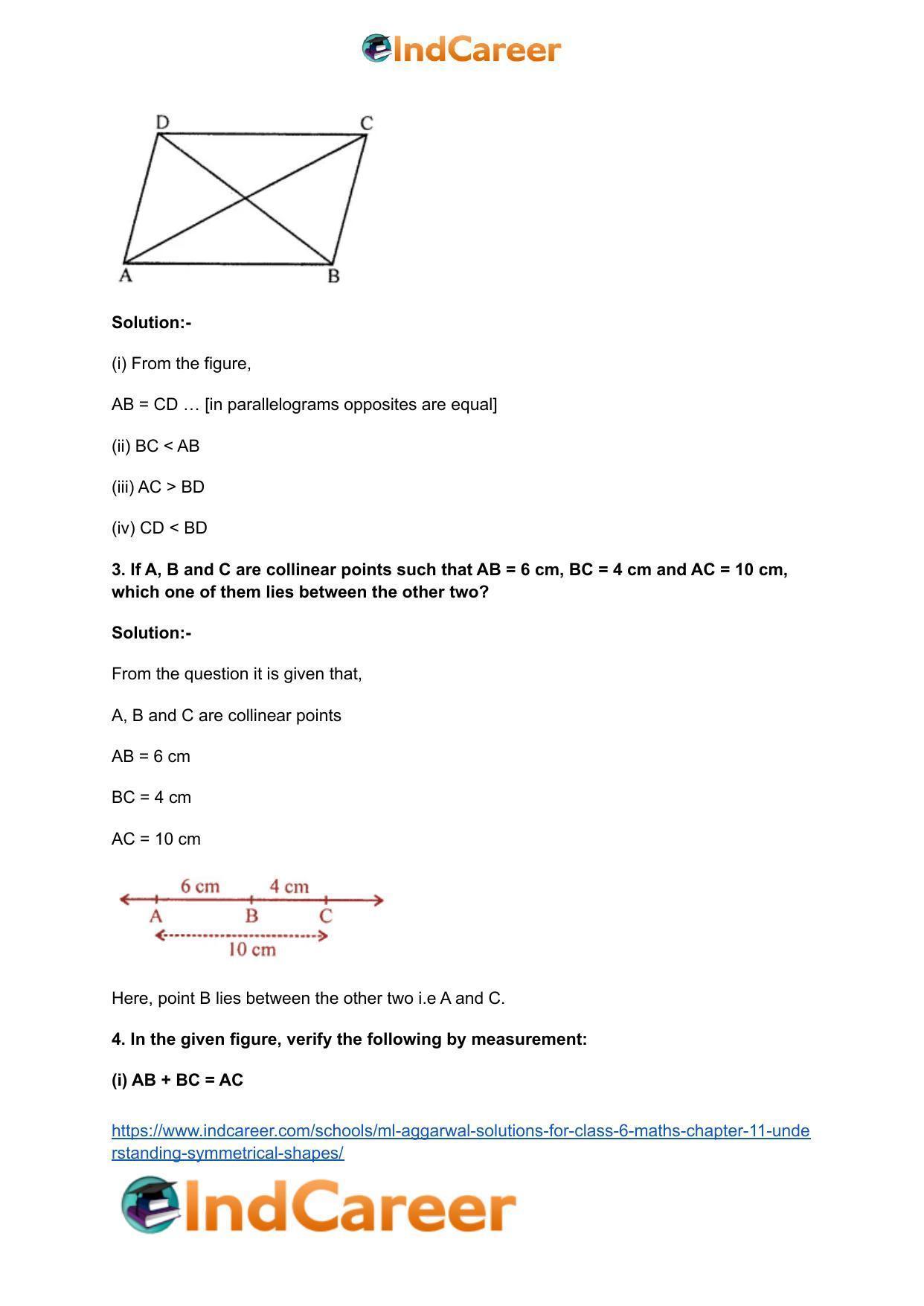 ML Aggarwal Solutions for Class 6 Maths Chapter 11- Understanding Symmetrical Shapes - Page 3