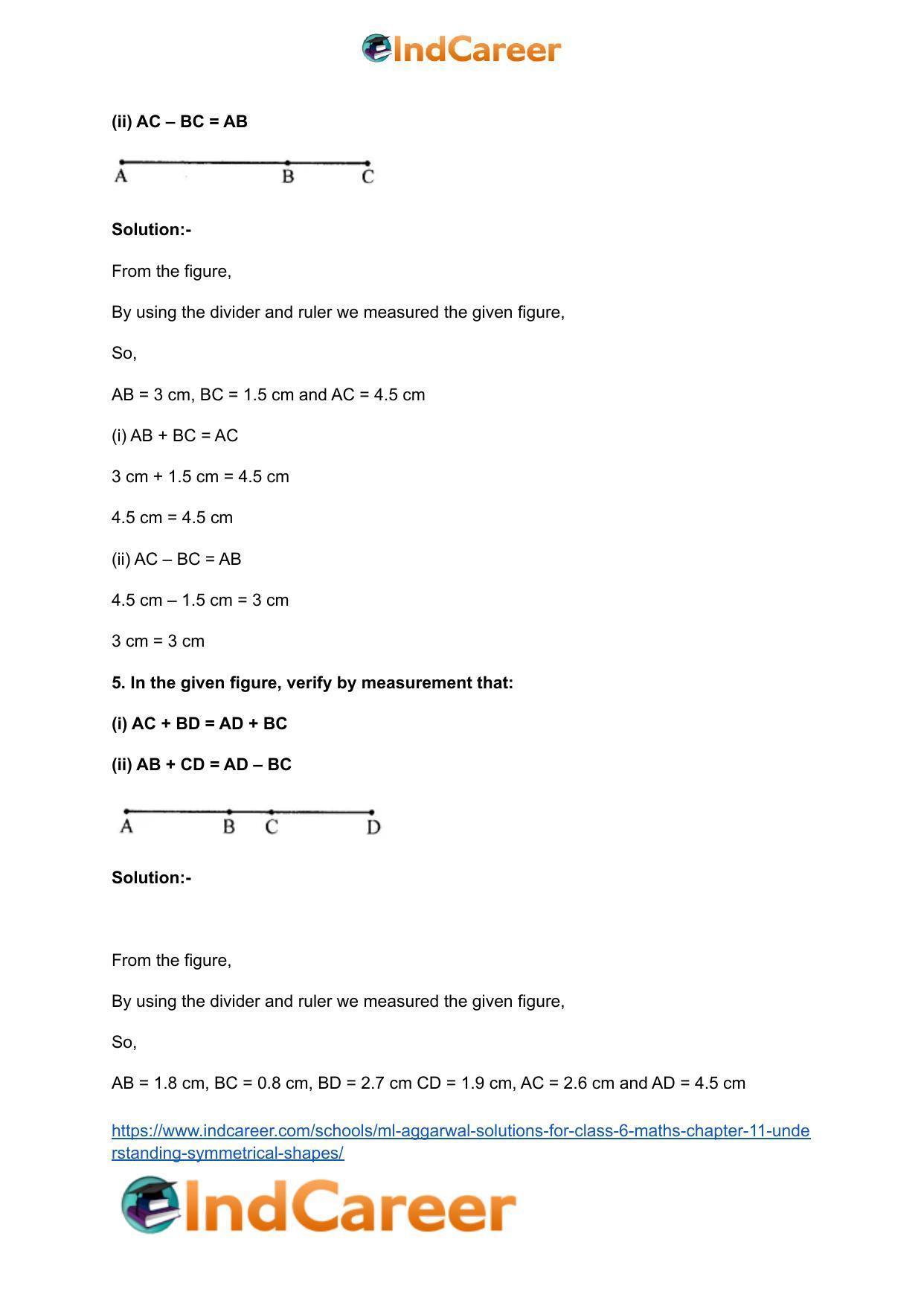 ML Aggarwal Solutions for Class 6 Maths Chapter 11- Understanding Symmetrical Shapes - Page 4