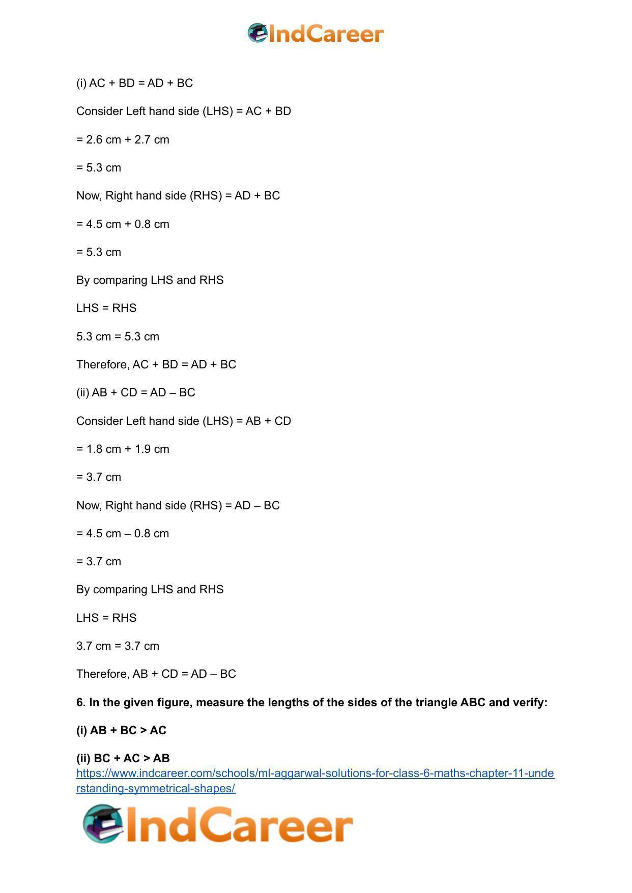 ML Aggarwal Solutions for Class 6 Maths Chapter 11- Understanding Symmetrical Shapes - Page 5