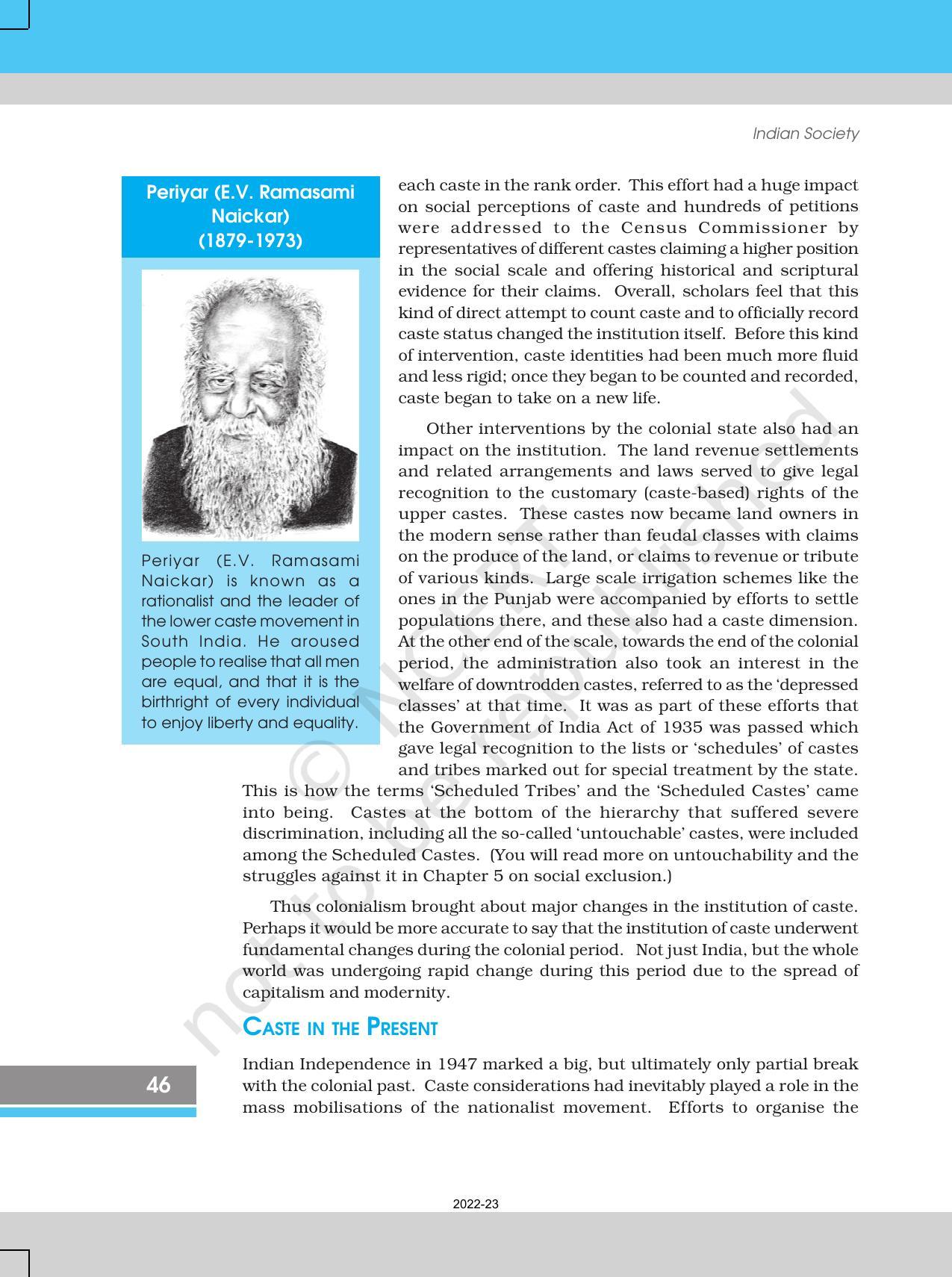 NCERT Book for Class 12 Sociology (Indian Society) Chapter 3 Social Institutions: Continuity and Change - Page 6