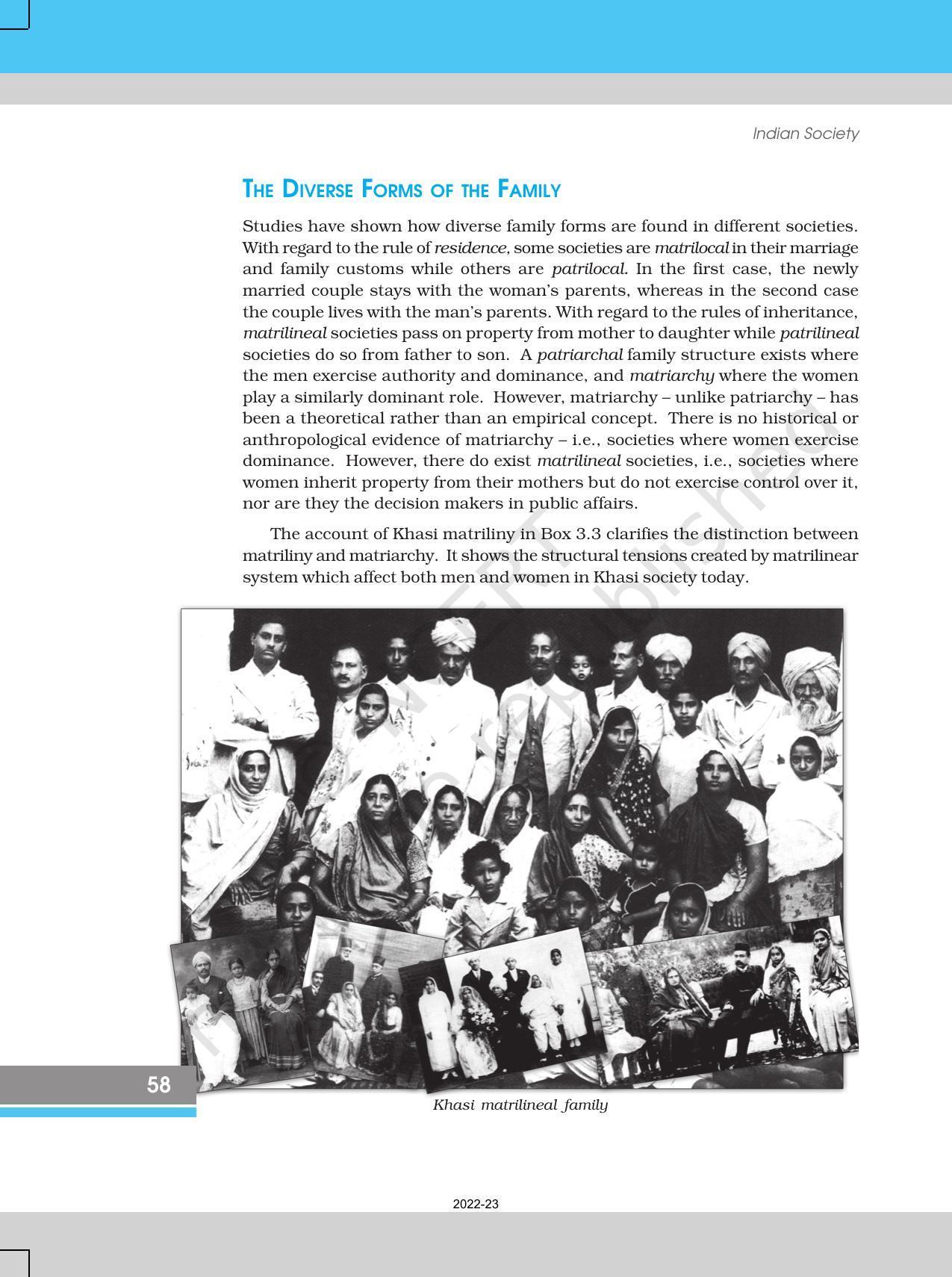 NCERT Book for Class 12 Sociology (Indian Society) Chapter 3 Social Institutions: Continuity and Change - Page 18