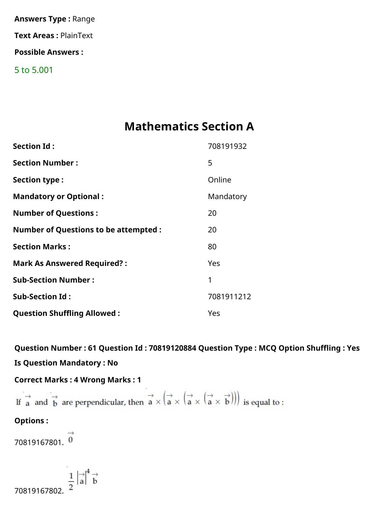 JEE Mains 2021: BTech Tamil (Shift 1) 26-02-2021 Question Paper - Page 72