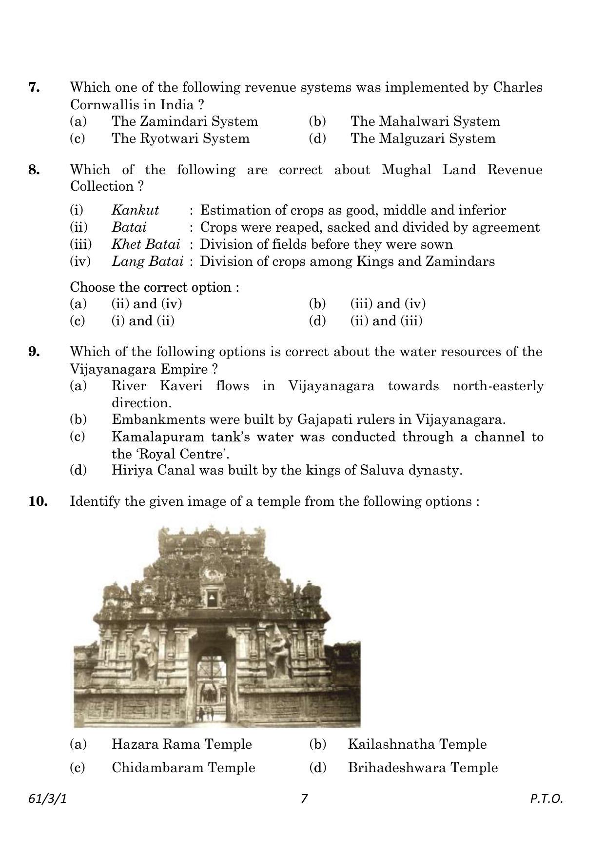CBSE Class 12 61-3-1 History 2023 Question Paper - Page 7