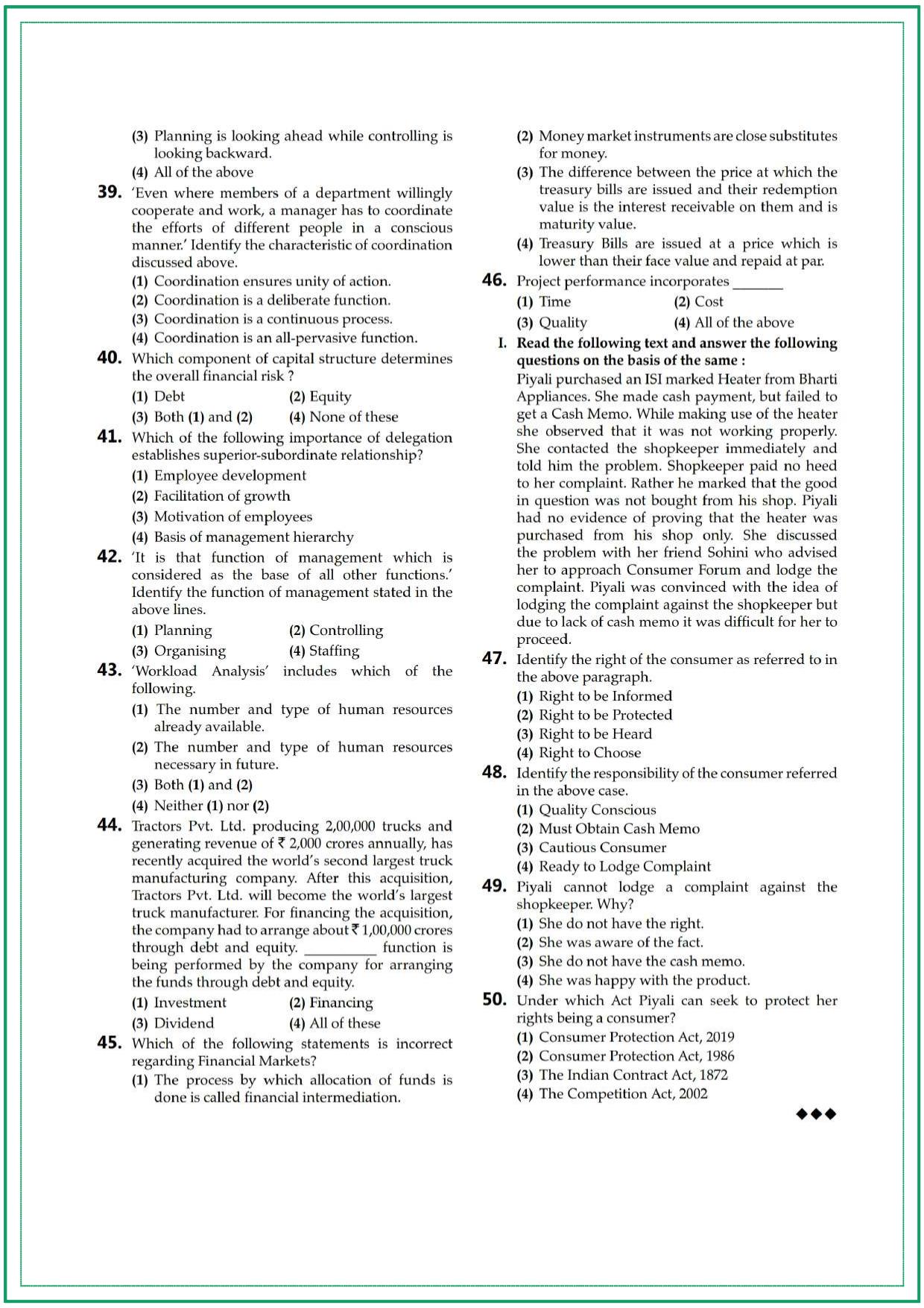 CUET UG Business Studies Sample Paper 4 - Page 4