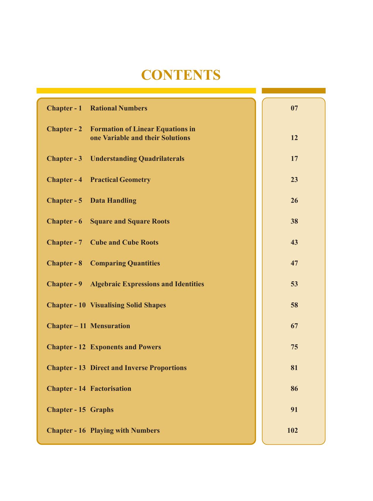 Tripura Board Class 8 Math English Version Workbooks - Page 5