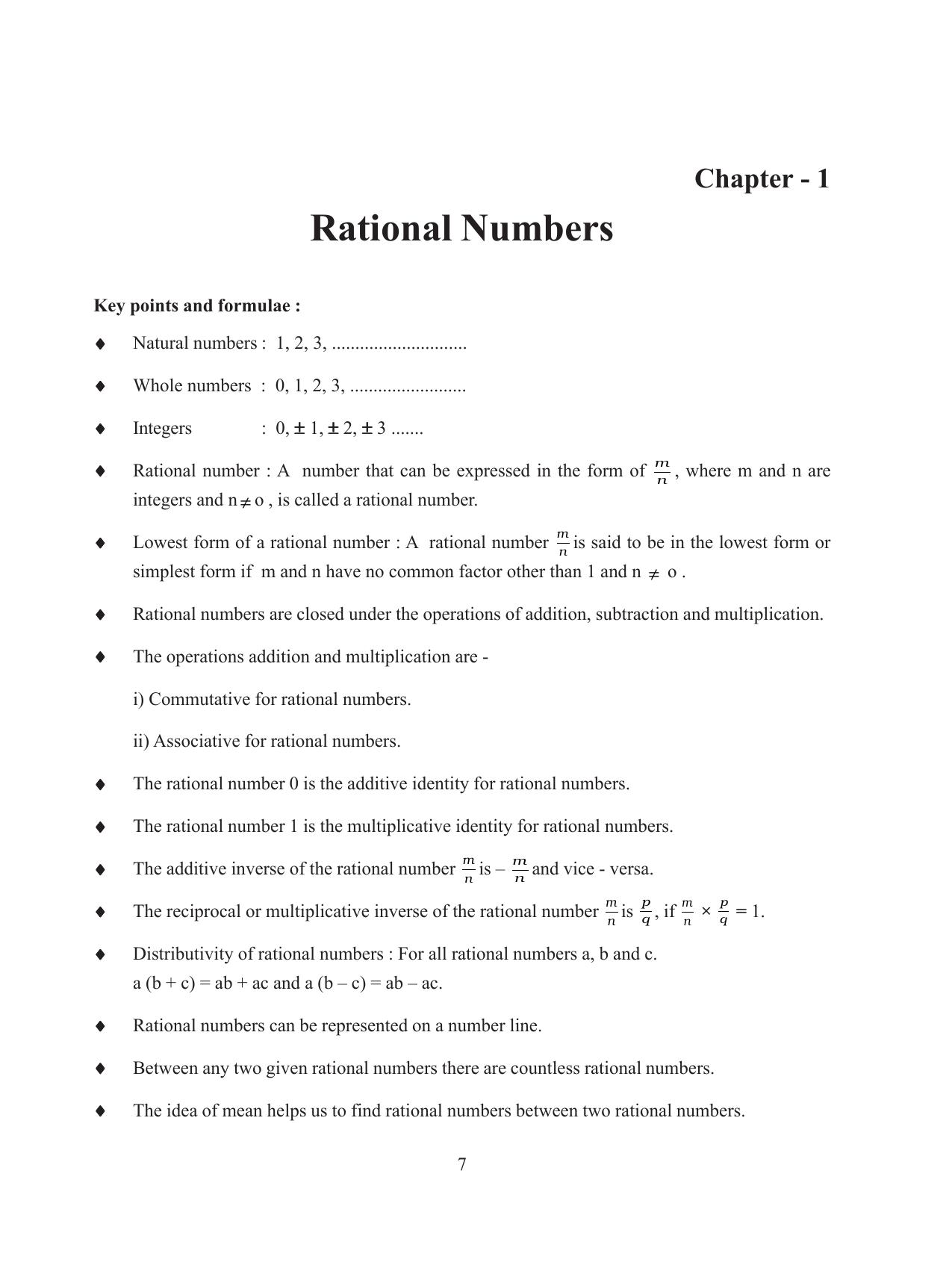 Tripura Board Class 8 Math English Version Workbooks - Page 7