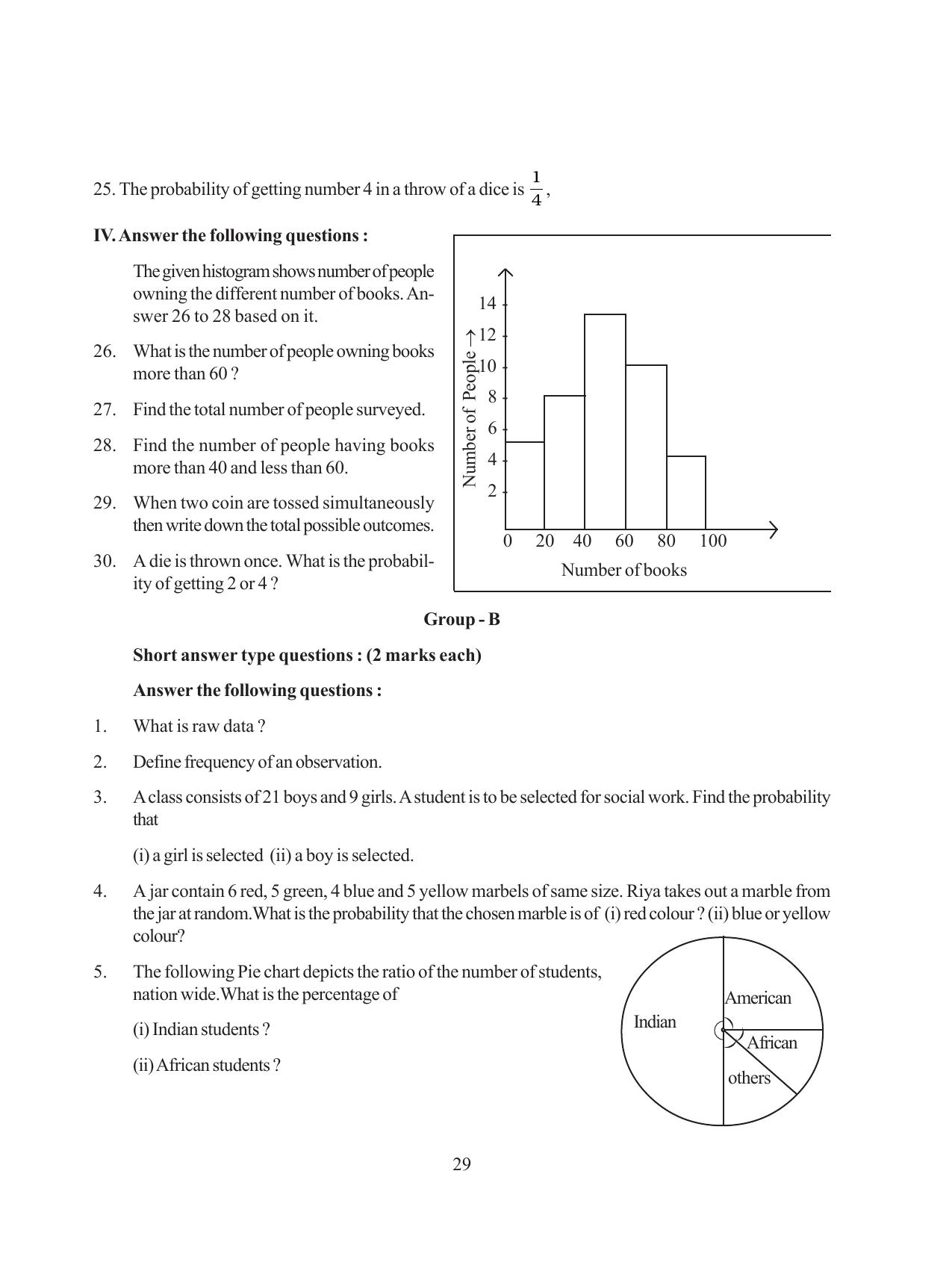 Tripura Board Class 8 Math English Version Workbooks - Page 29