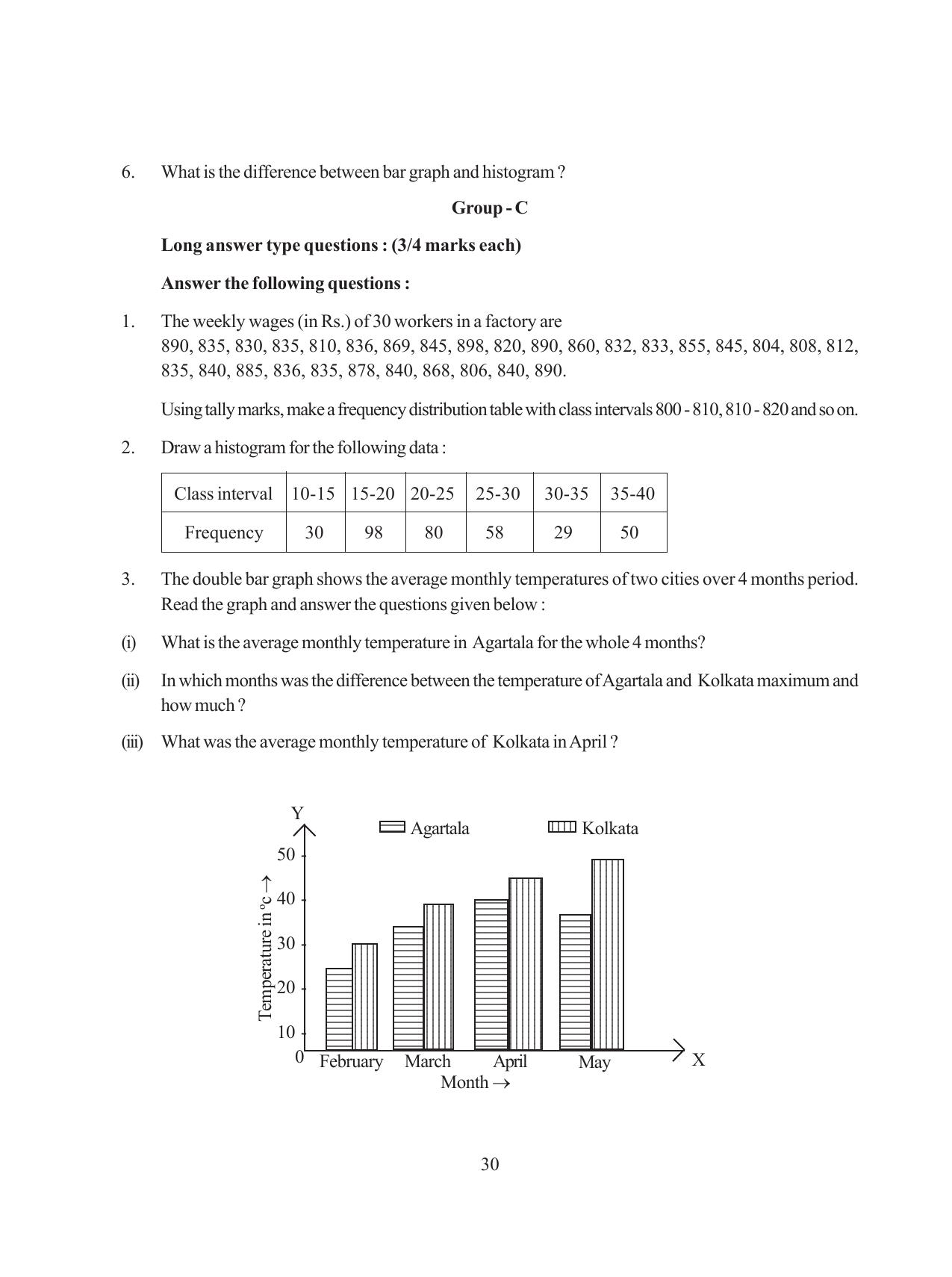 Tripura Board Class 8 Math English Version Workbooks - Page 30