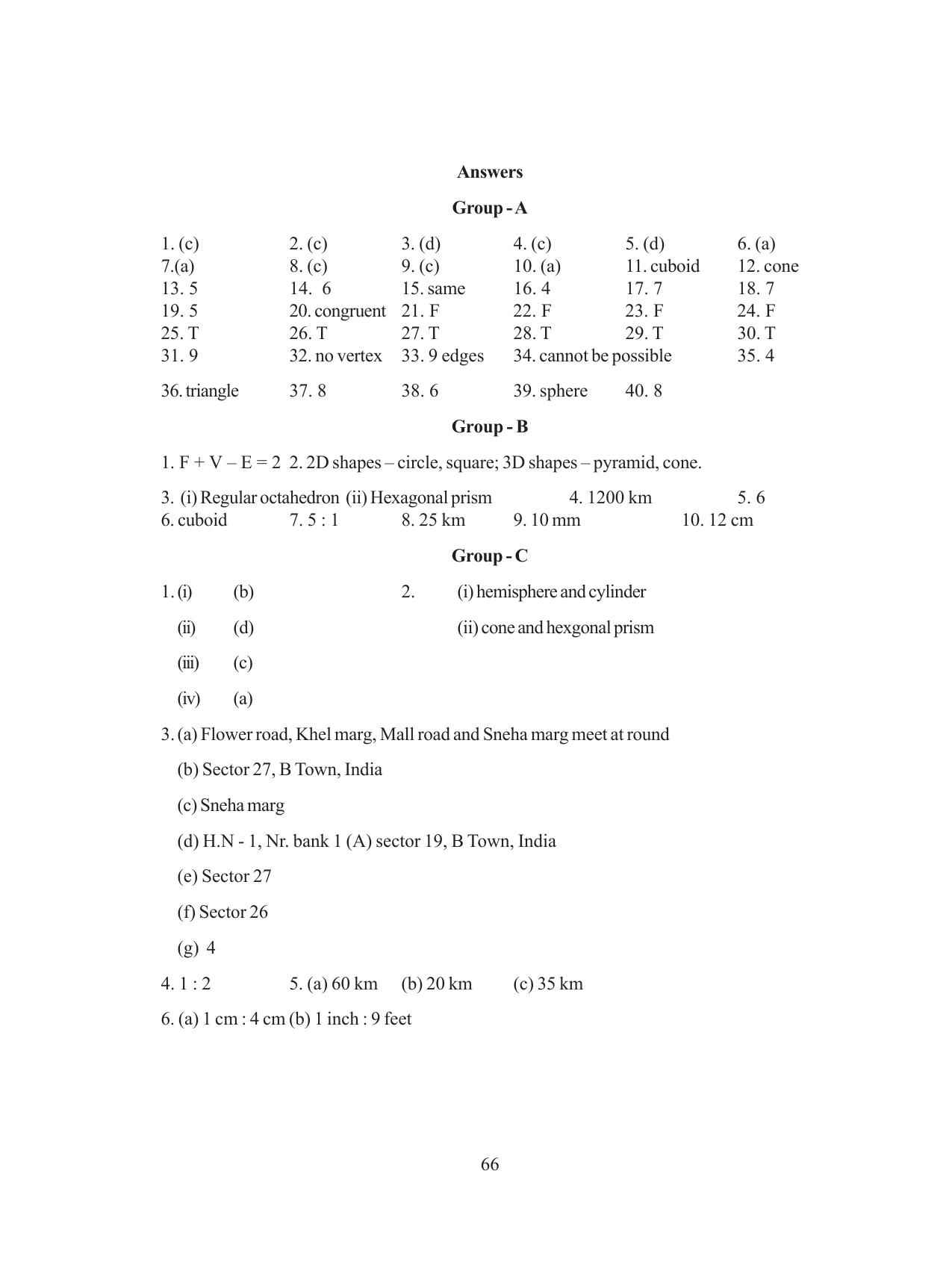 Tripura Board Class 8 Math English Version Workbooks - Page 66