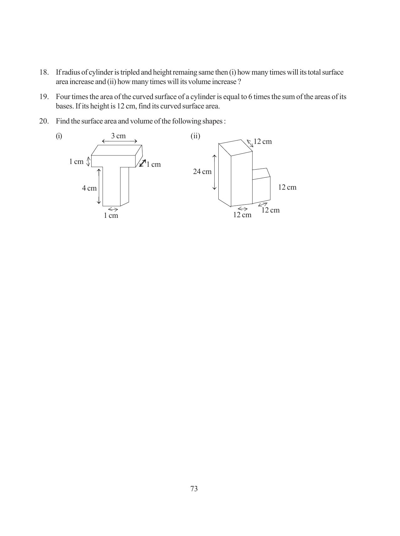 Tripura Board Class 8 Math English Version Workbooks - Page 73
