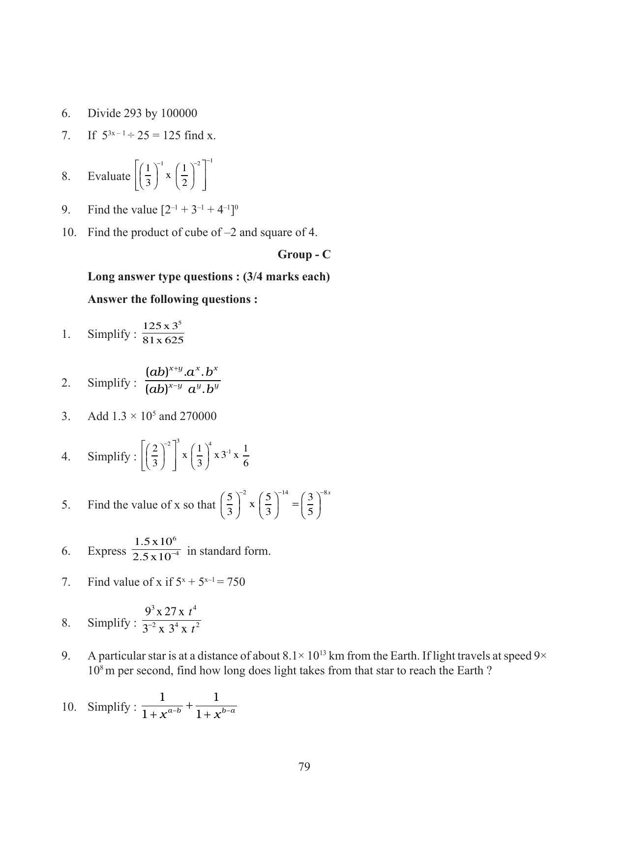 Tripura Board Class 8 Math English Version Workbooks - Page 79