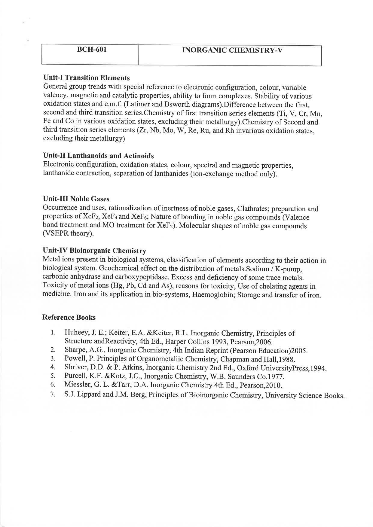 JMI Entrance Exam M26-M.Sc (Chemistry:Materials) / M.Sc (Chemistry:Inorganic) / M.Sc (Chemistry:Organic) / M.Sc (Chemistry:Physical) Syllabus - Page 6