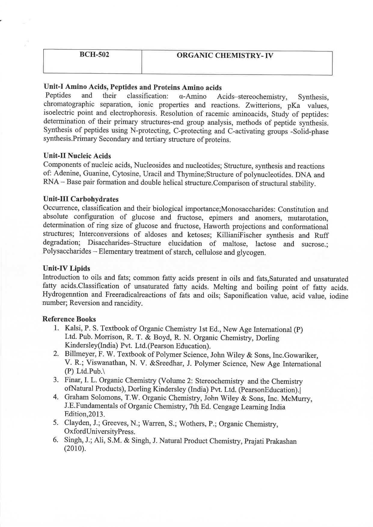 JMI Entrance Exam M26-M.Sc (Chemistry:Materials) / M.Sc (Chemistry:Inorganic) / M.Sc (Chemistry:Organic) / M.Sc (Chemistry:Physical) Syllabus - Page 10