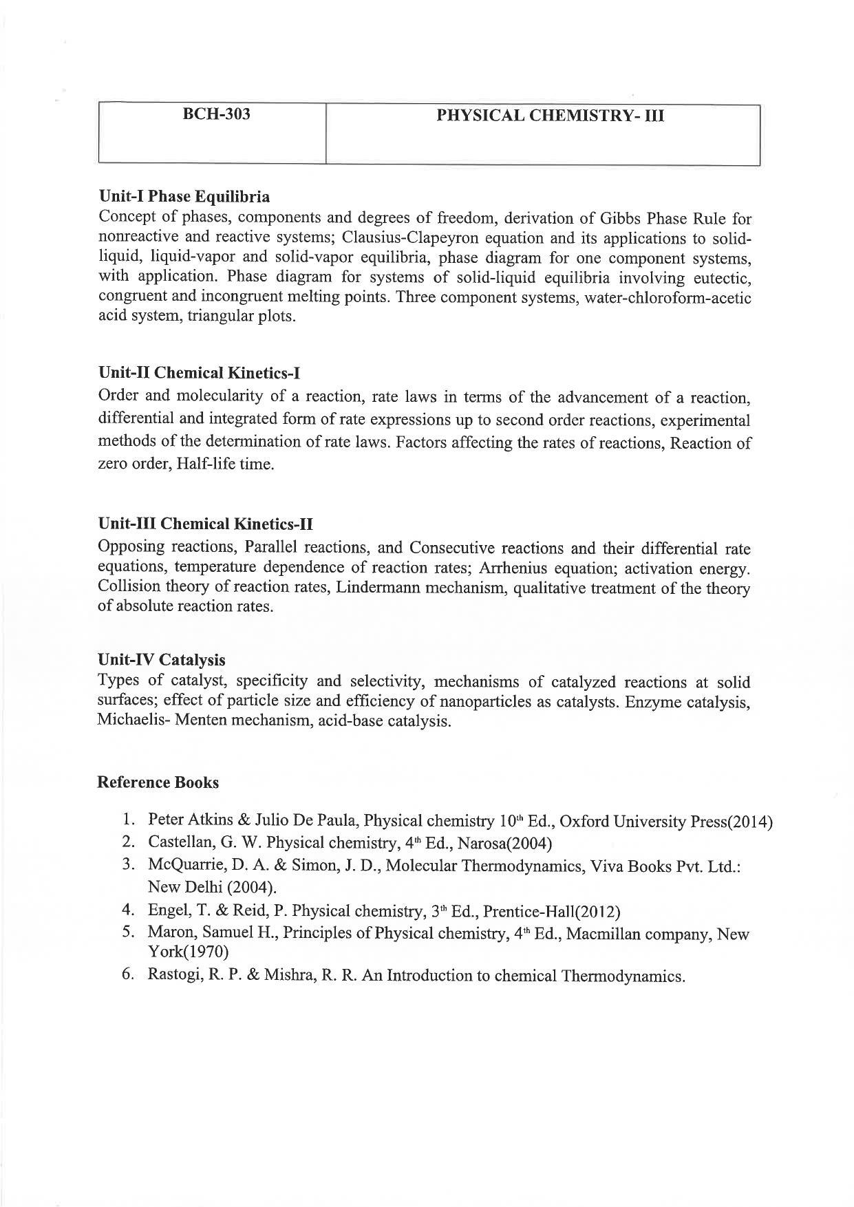 JMI Entrance Exam M26-M.Sc (Chemistry:Materials) / M.Sc (Chemistry:Inorganic) / M.Sc (Chemistry:Organic) / M.Sc (Chemistry:Physical) Syllabus - Page 14