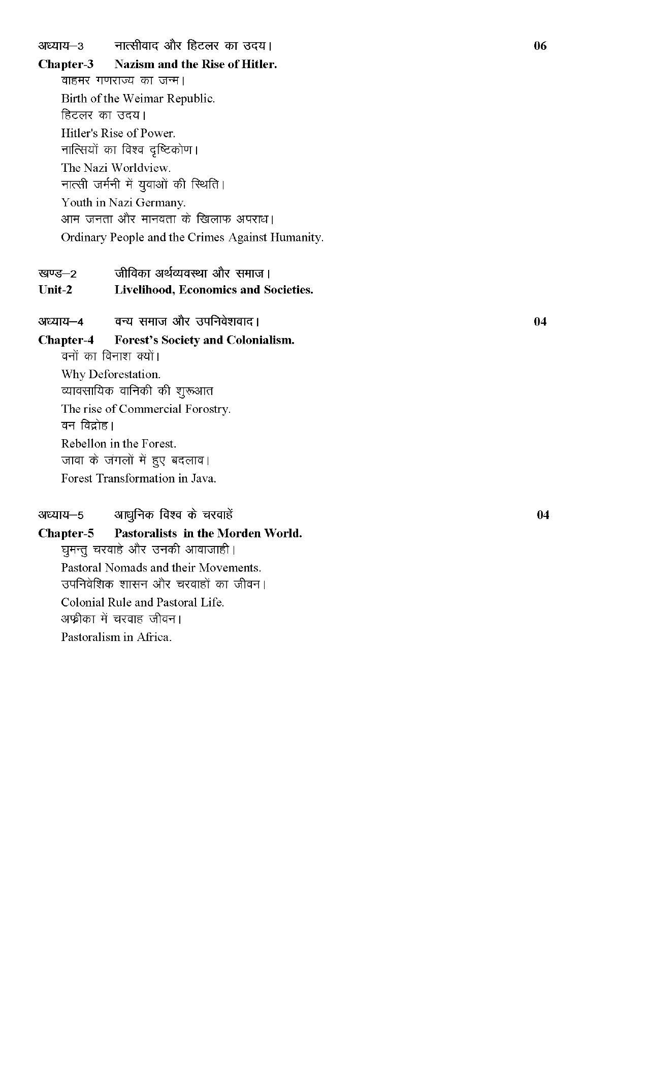 RBSE Class 9 Hindi Syllabus 2024 - Page 10