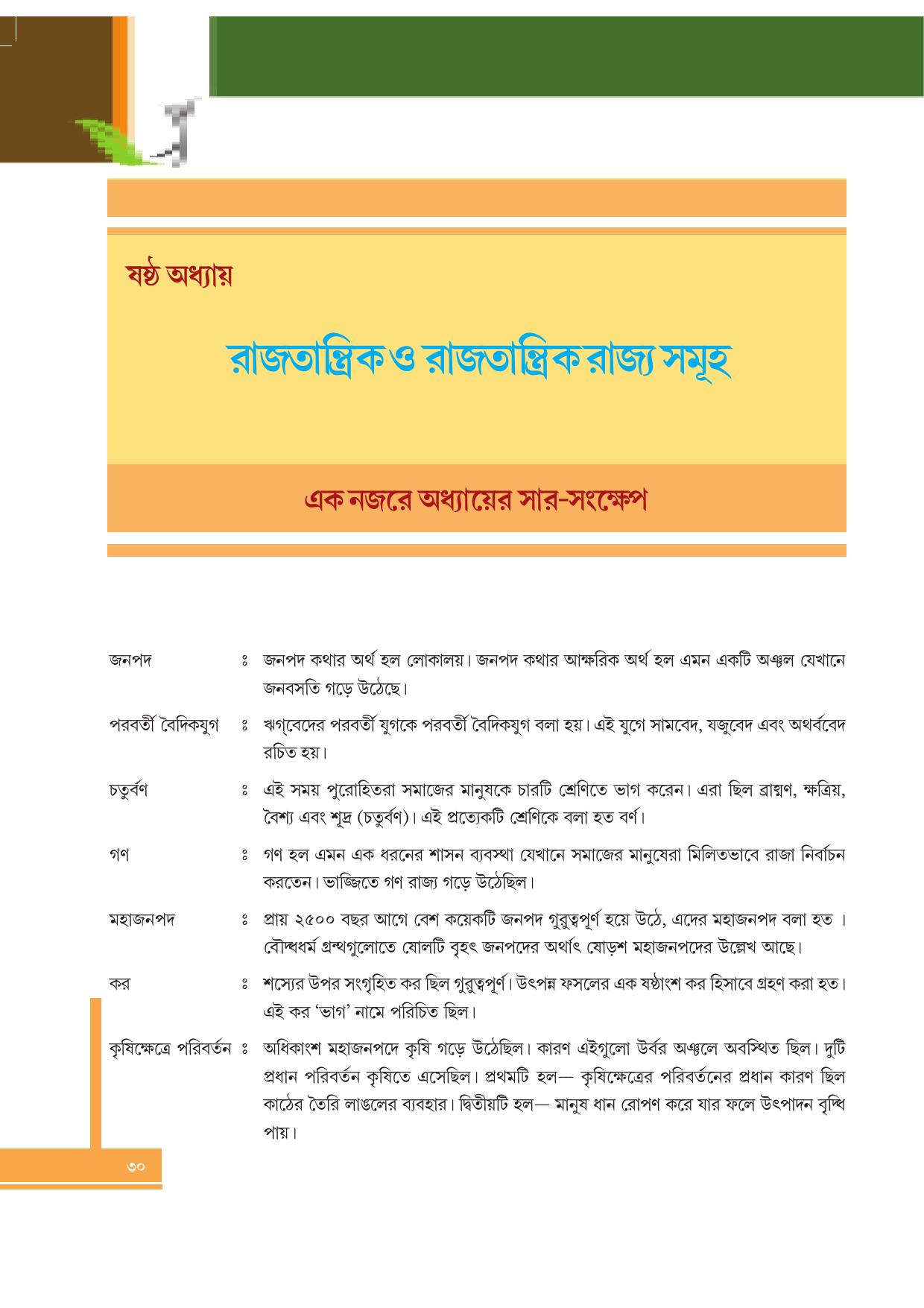 Tripura Board Class 6 Social Science Bengali Version Workbooks - Page 30