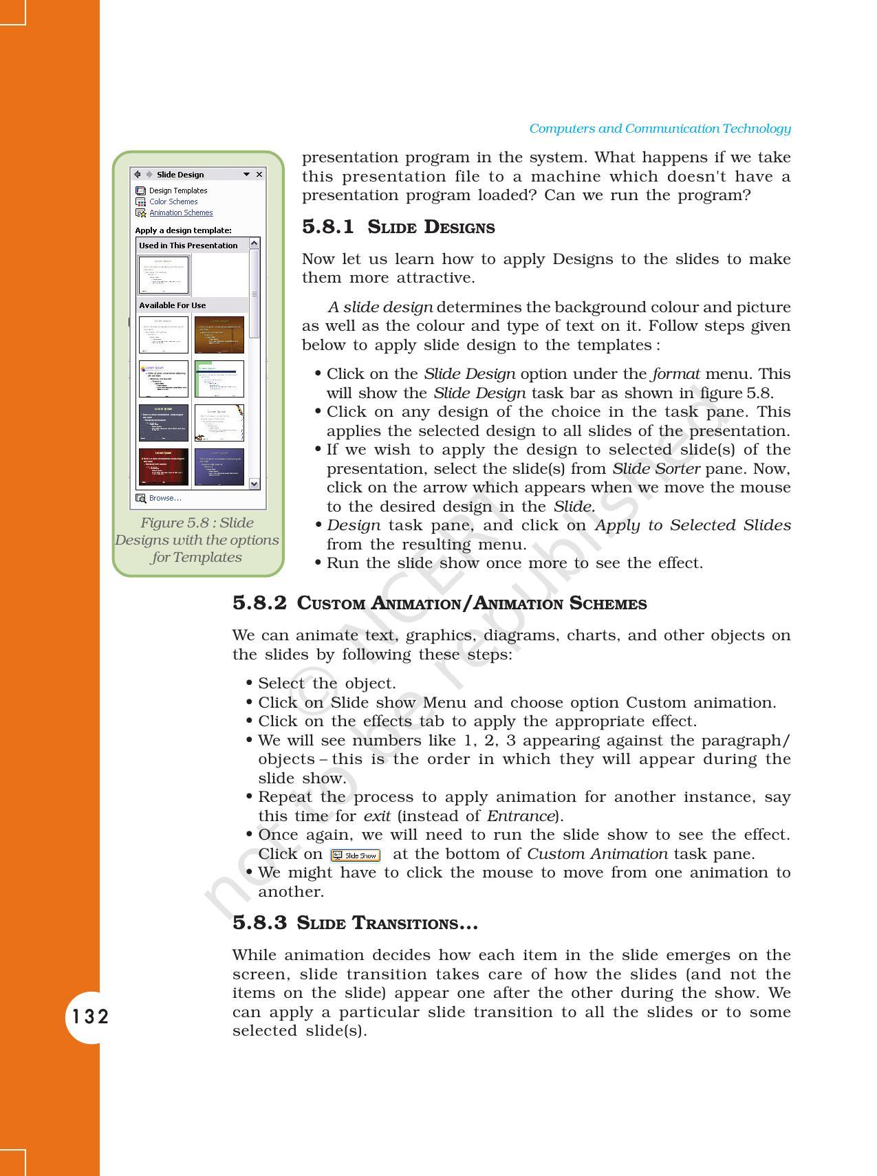 NCERT Book for Class 11 Computers Chapter 5 Electronic Presentation Tool - Page 10